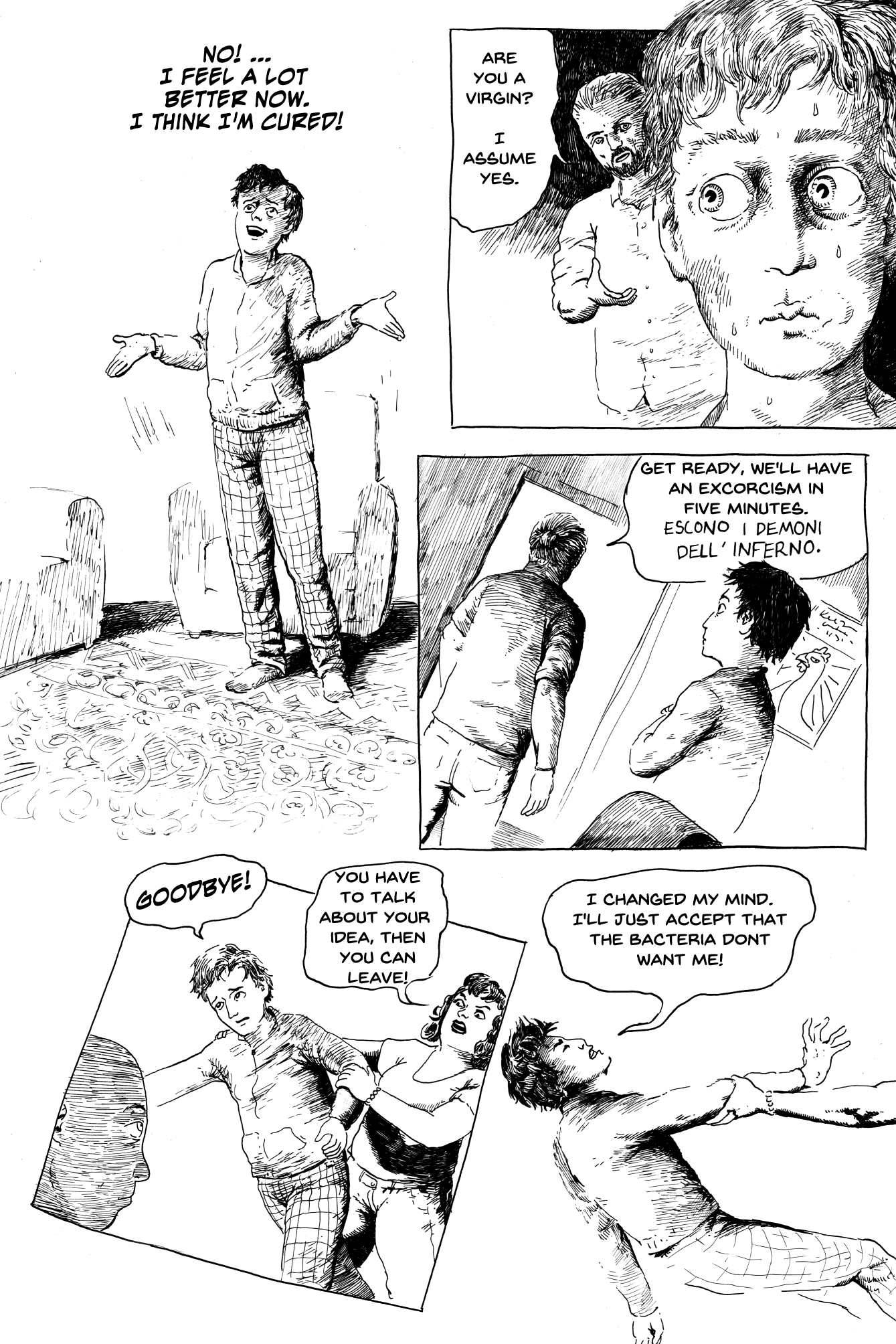 estonian dark comedy comic done in ink