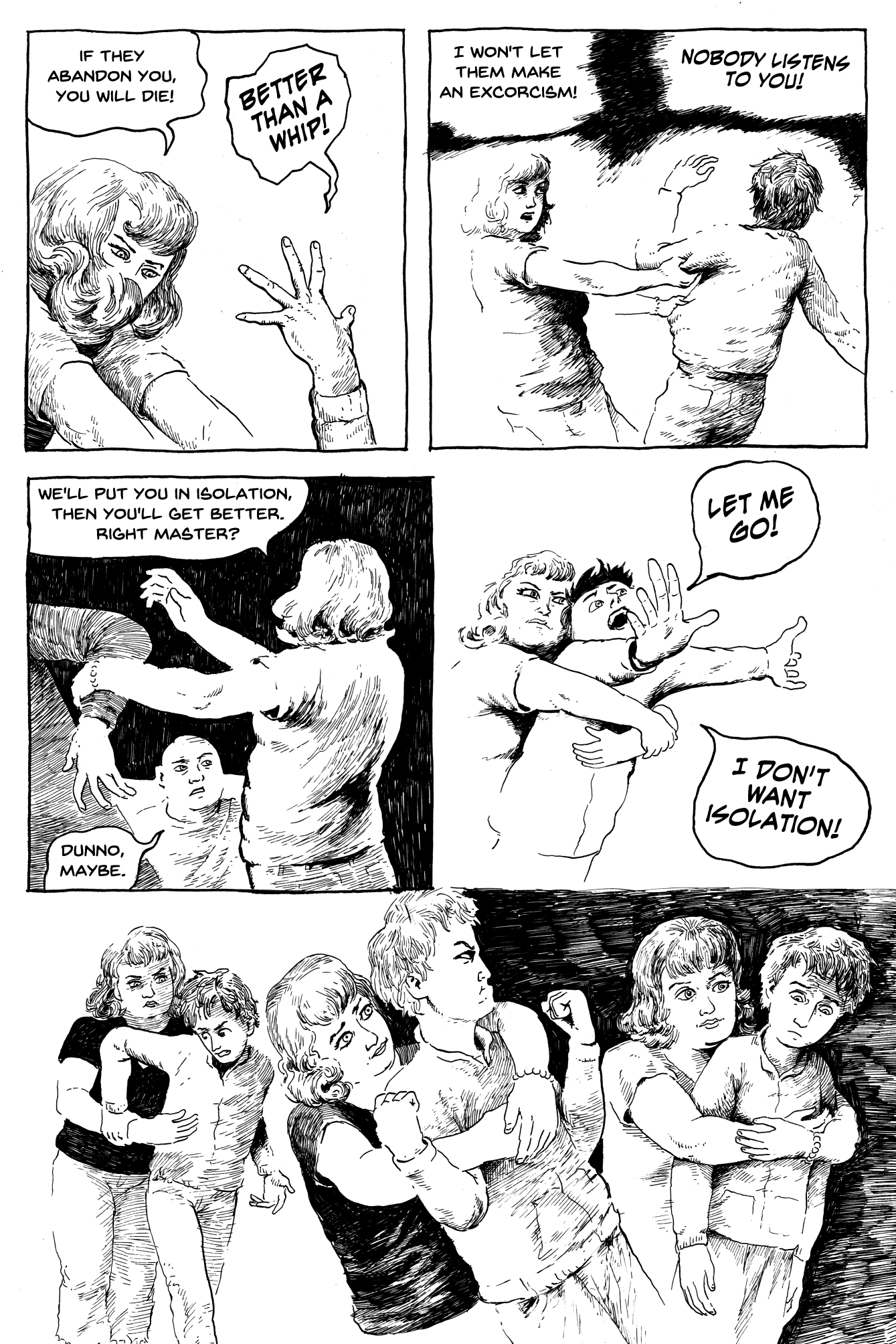 estonian dark comedy comic done in ink