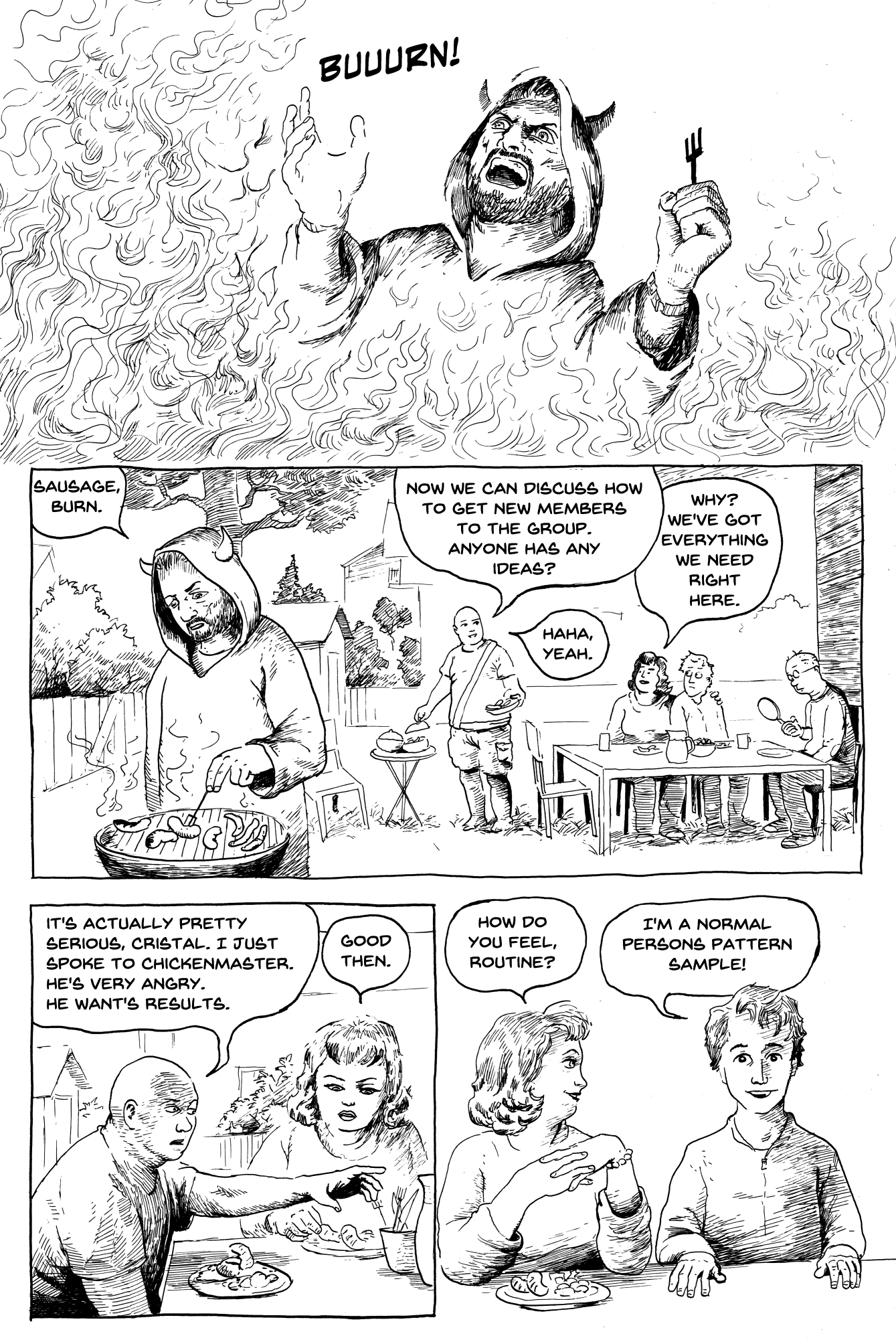 estonian dark comedy comic done in ink