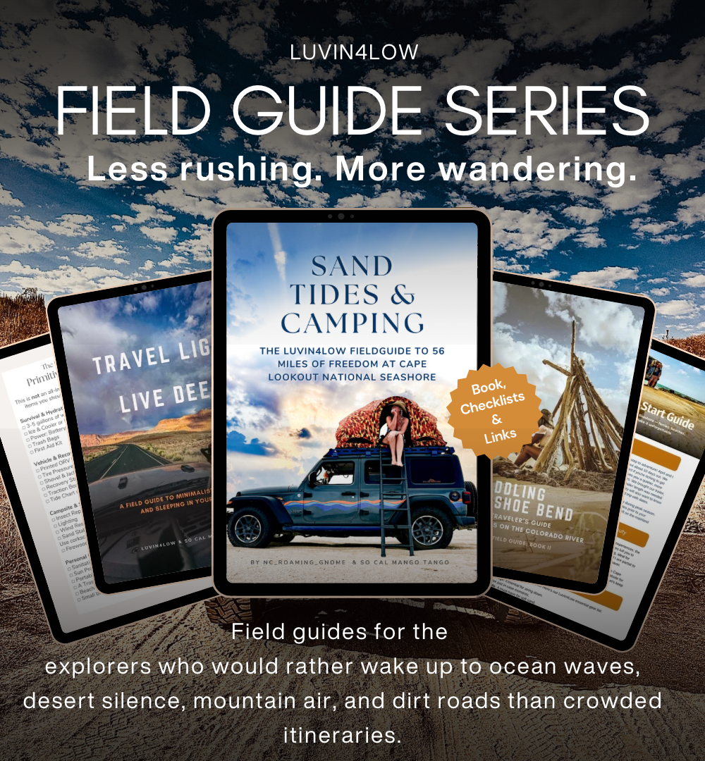 Field Guide Series of Ebooks on camping, exploring, off road adventures and living lightly