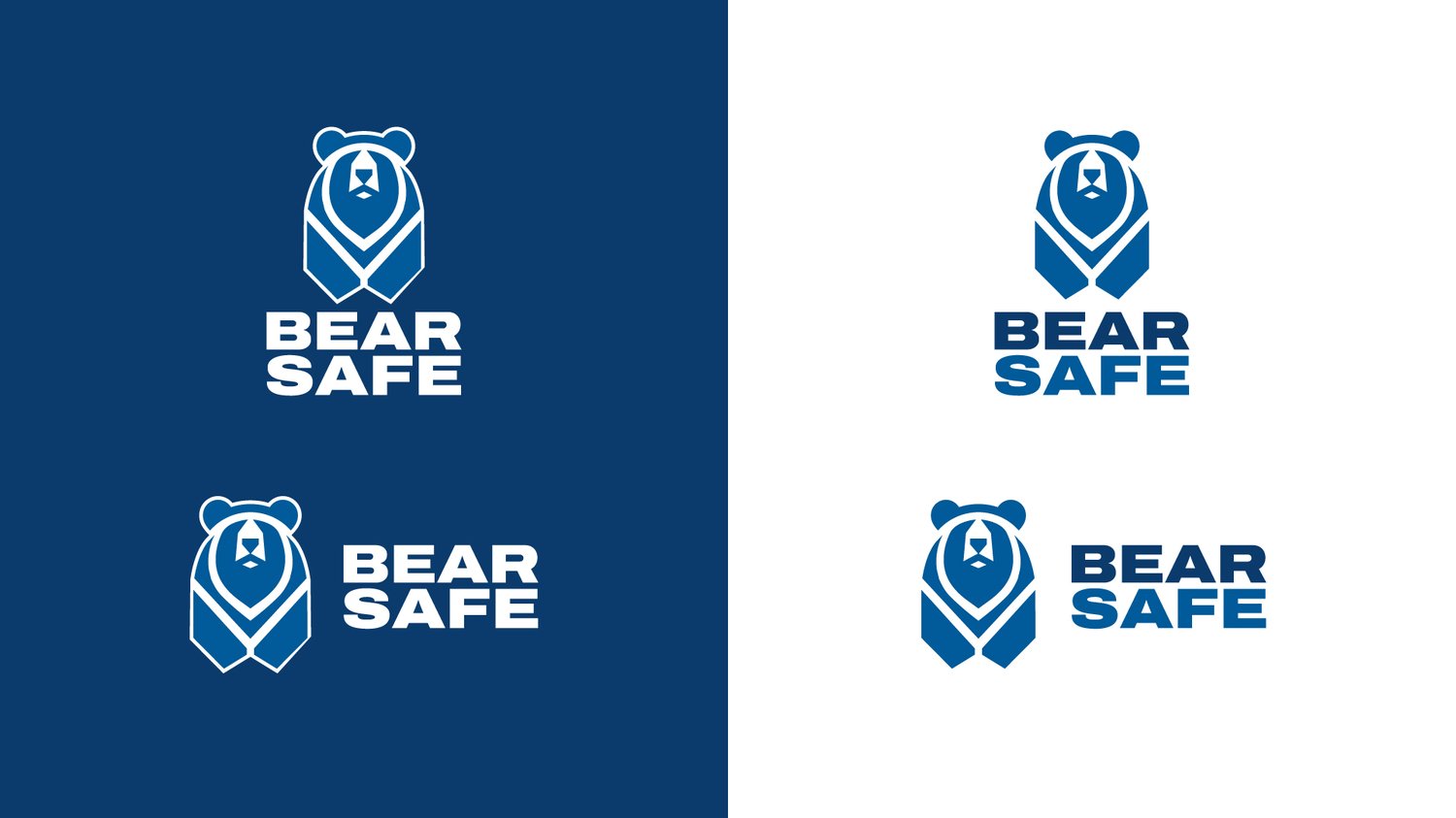 Bear Safe Brand Identity Kit – Modern Bear Logo Design, Corporate Branding & Merchandise Mockup Bundle