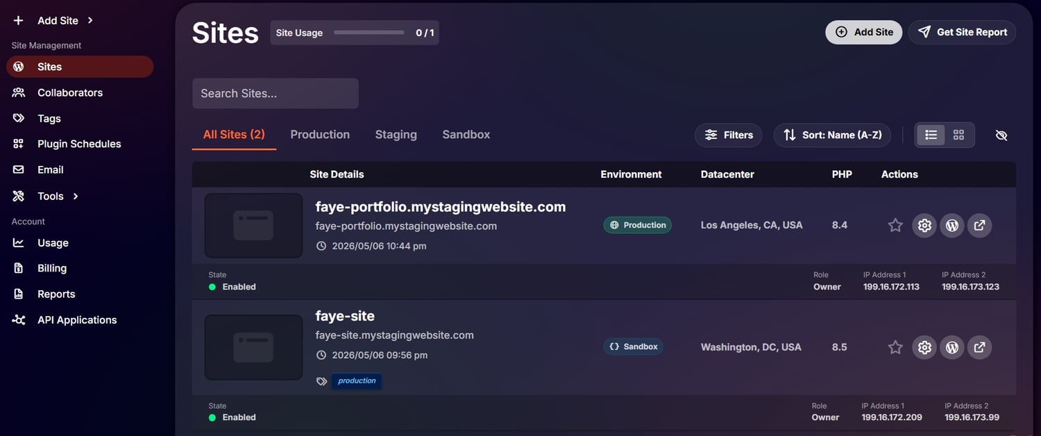 ChatGPT creating a new site for me through Pressable MCP integration