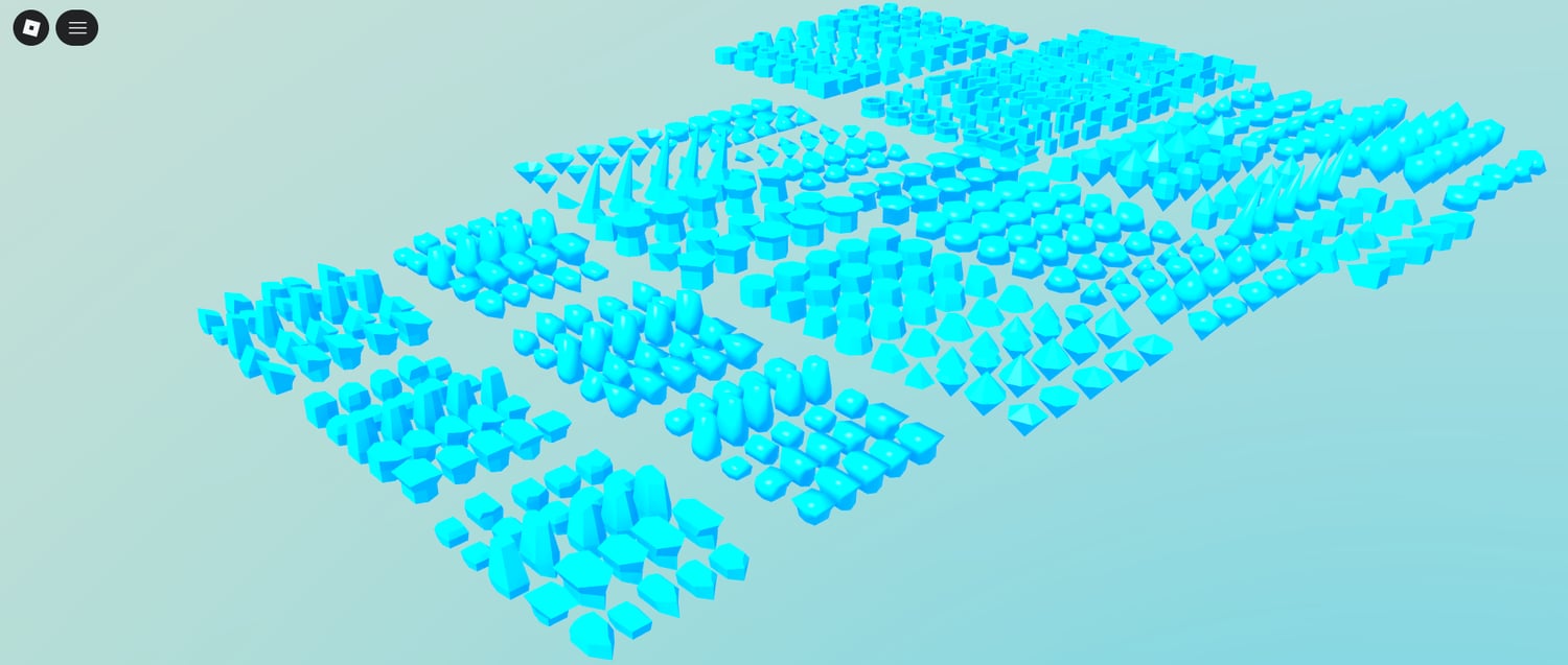 Roblox abstract shape props