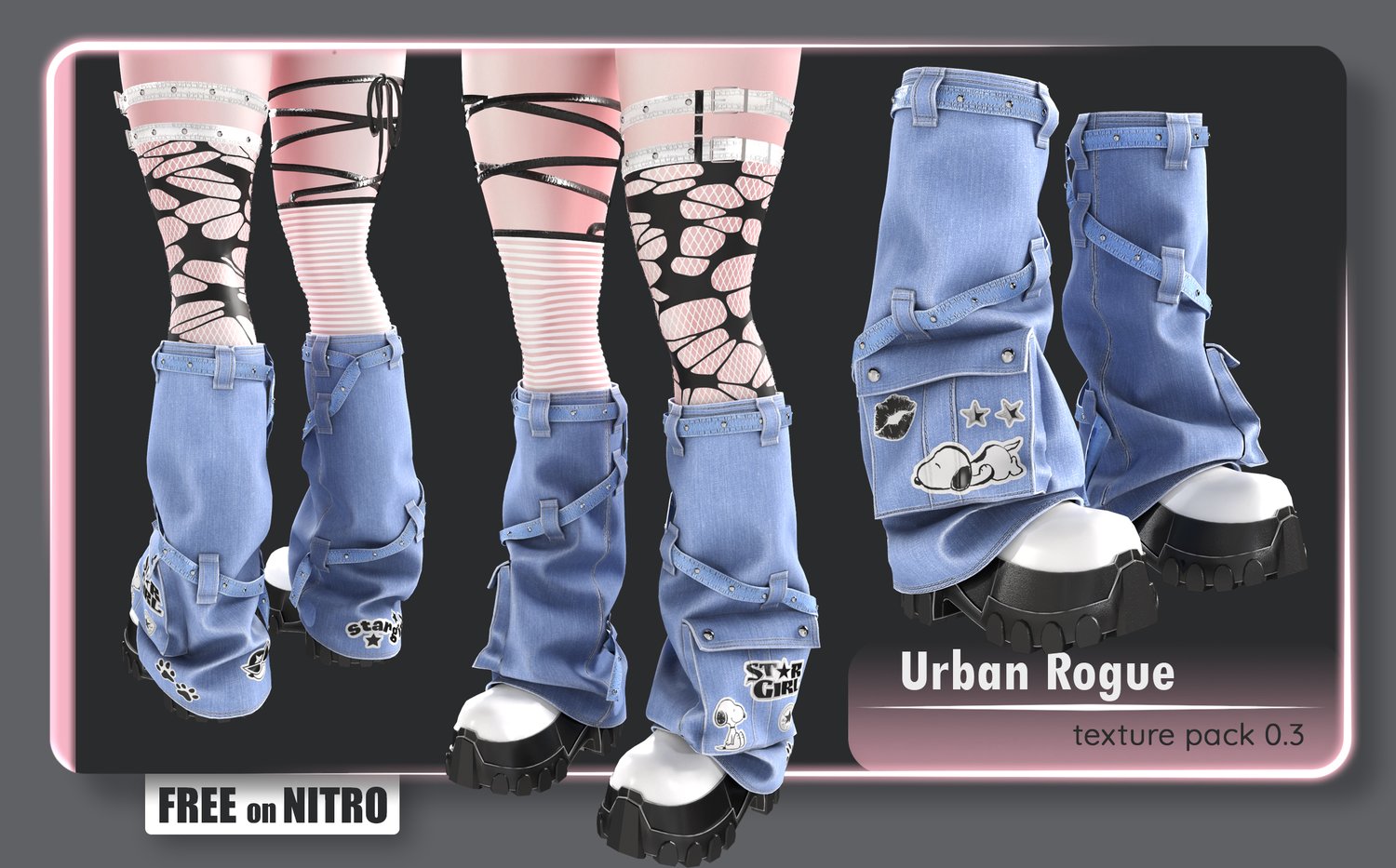 URBAN ROGUE shoes set TEXTURE PACK 0.3