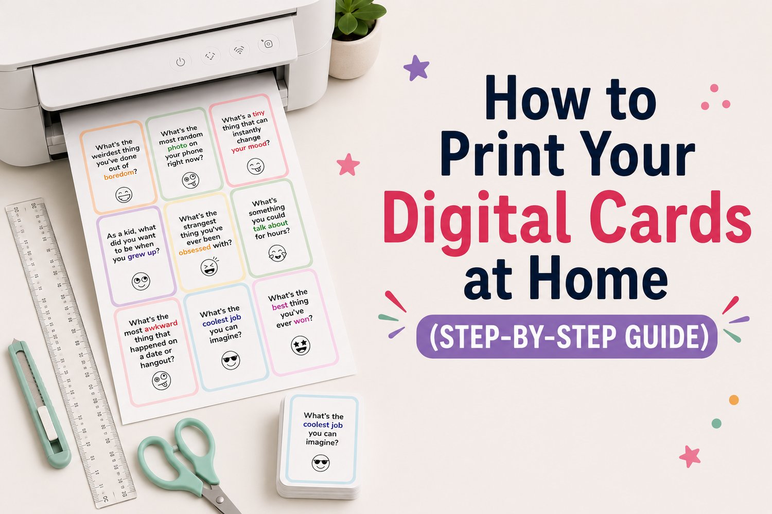How to Print Your Digital Cards at Home (Step-by-Step Guide)