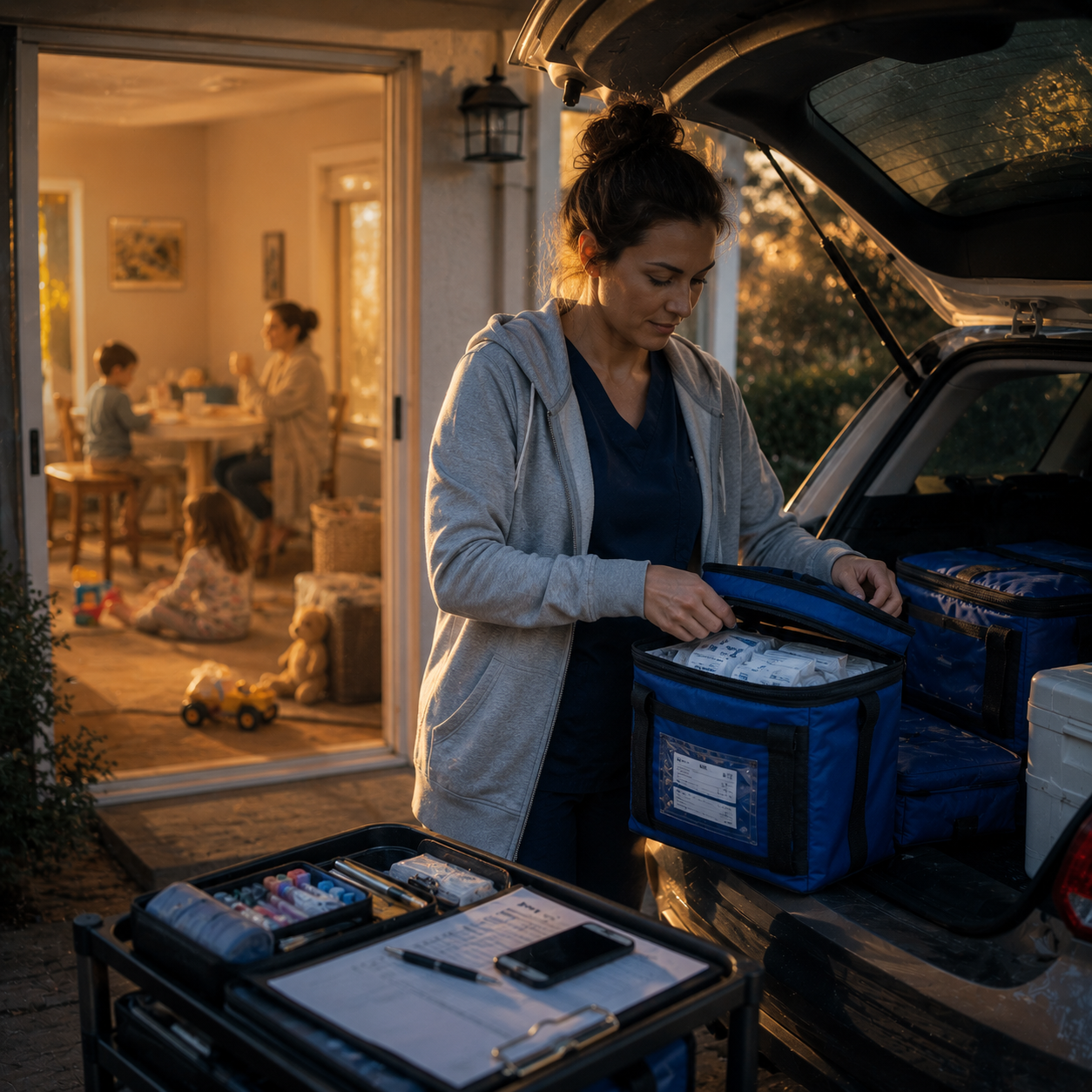 How stay at home parents are building income with medical courier work in 2026 — schedule and income guide