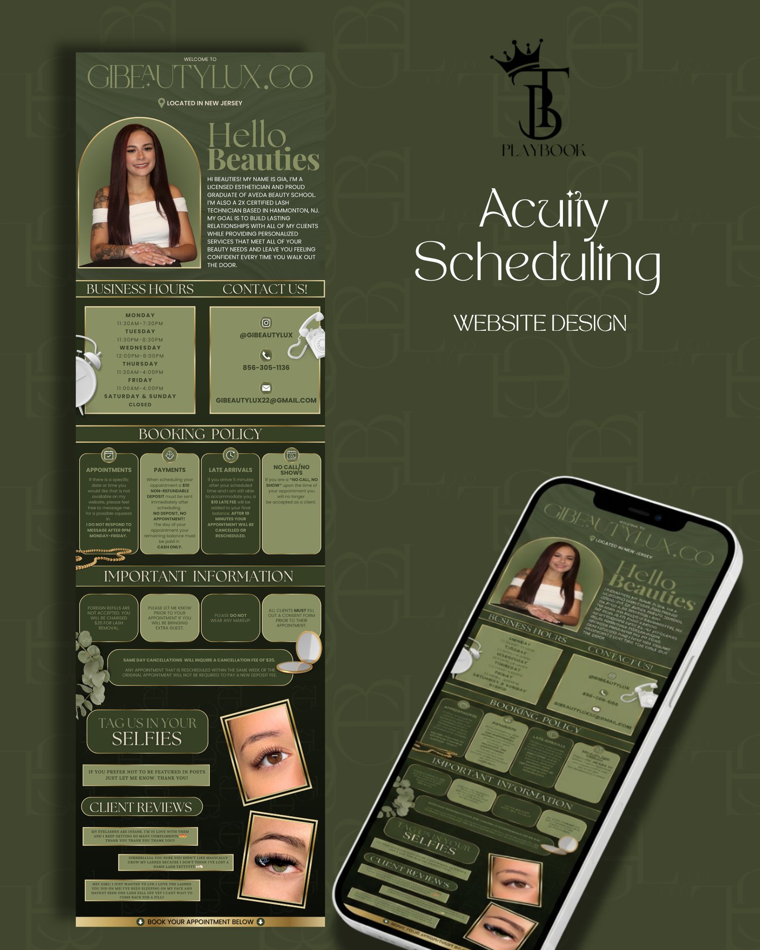 ACUITY BOOKING DESIGN