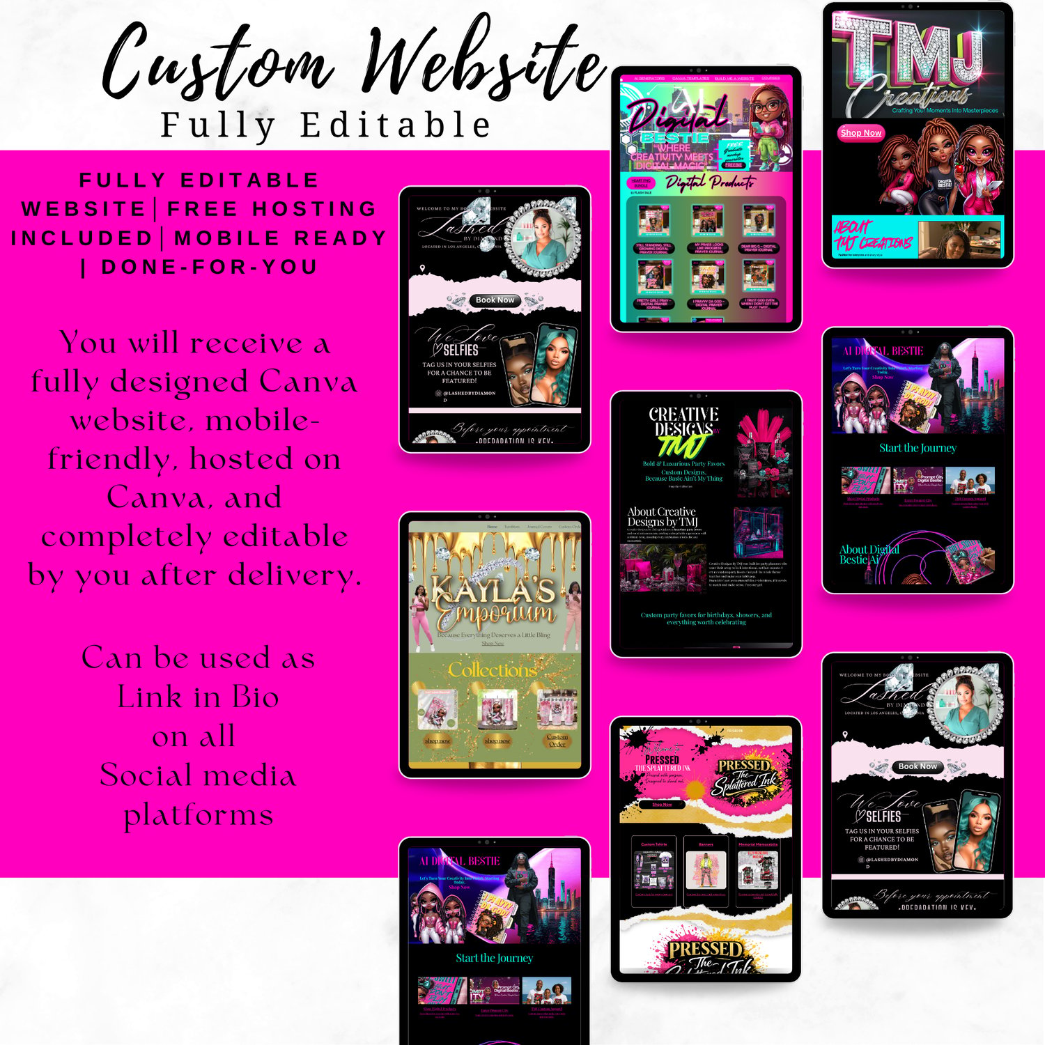 Custom Website Design with product listing - Payhip