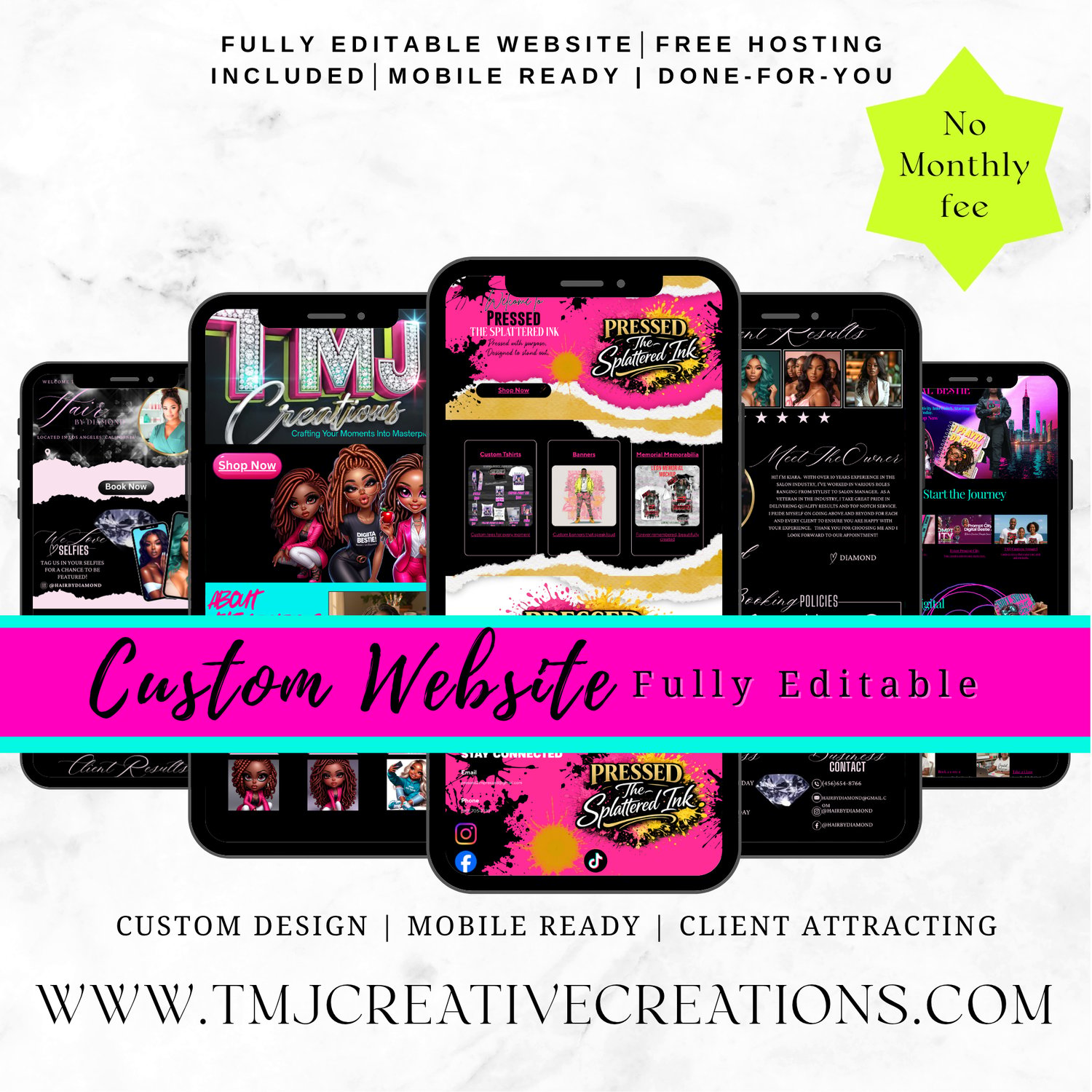 Custom Website Design ONLY - Payhip