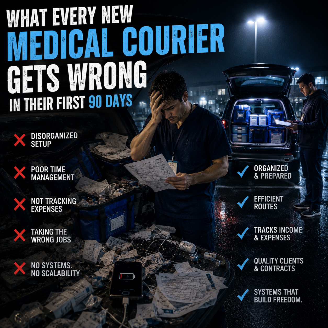 What Every New Medical Courier Gets Wrong in Their First 90 Days