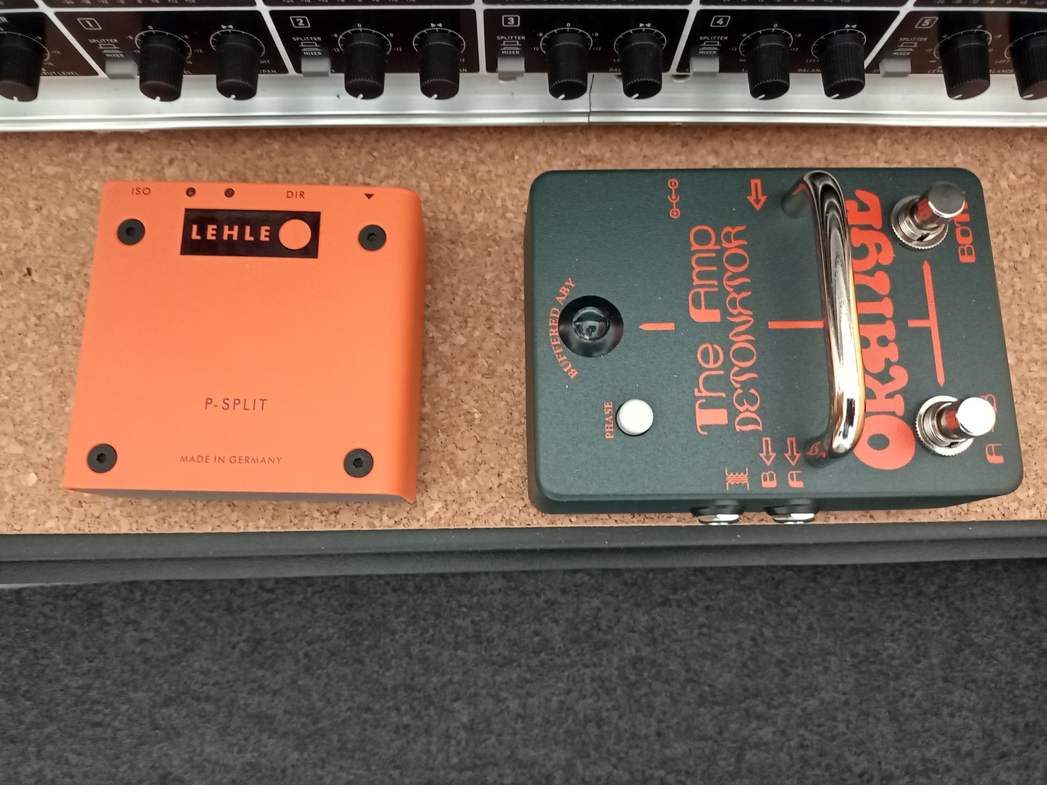 Lehle P-Split and Orange Amp Detonator