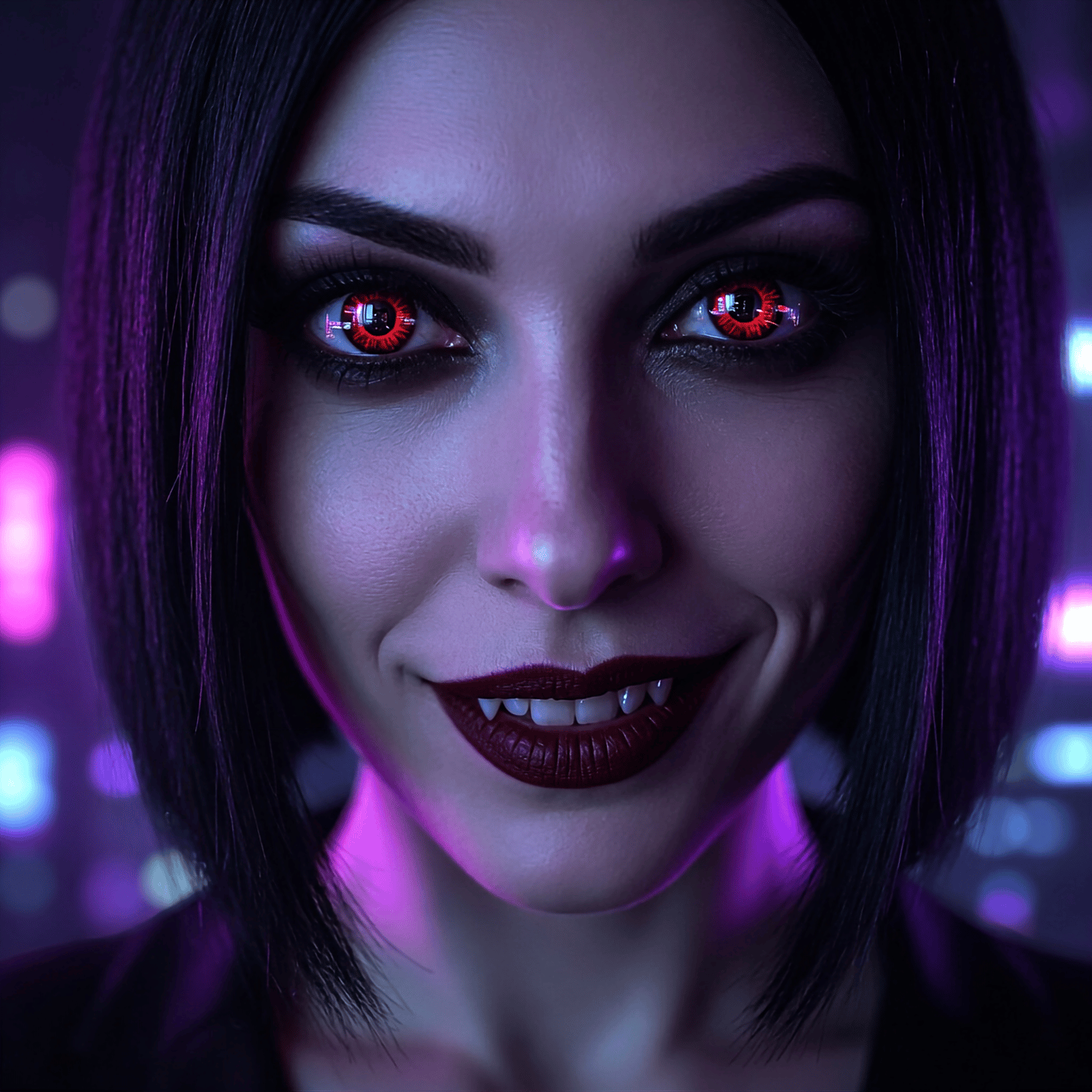 Female Dracula trying to be scary and winning 16