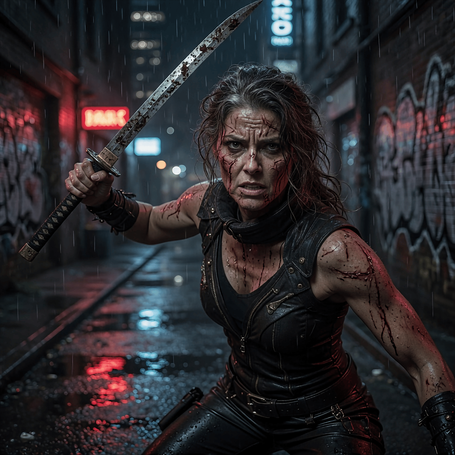 Female combatant going up against female Dracula 6
