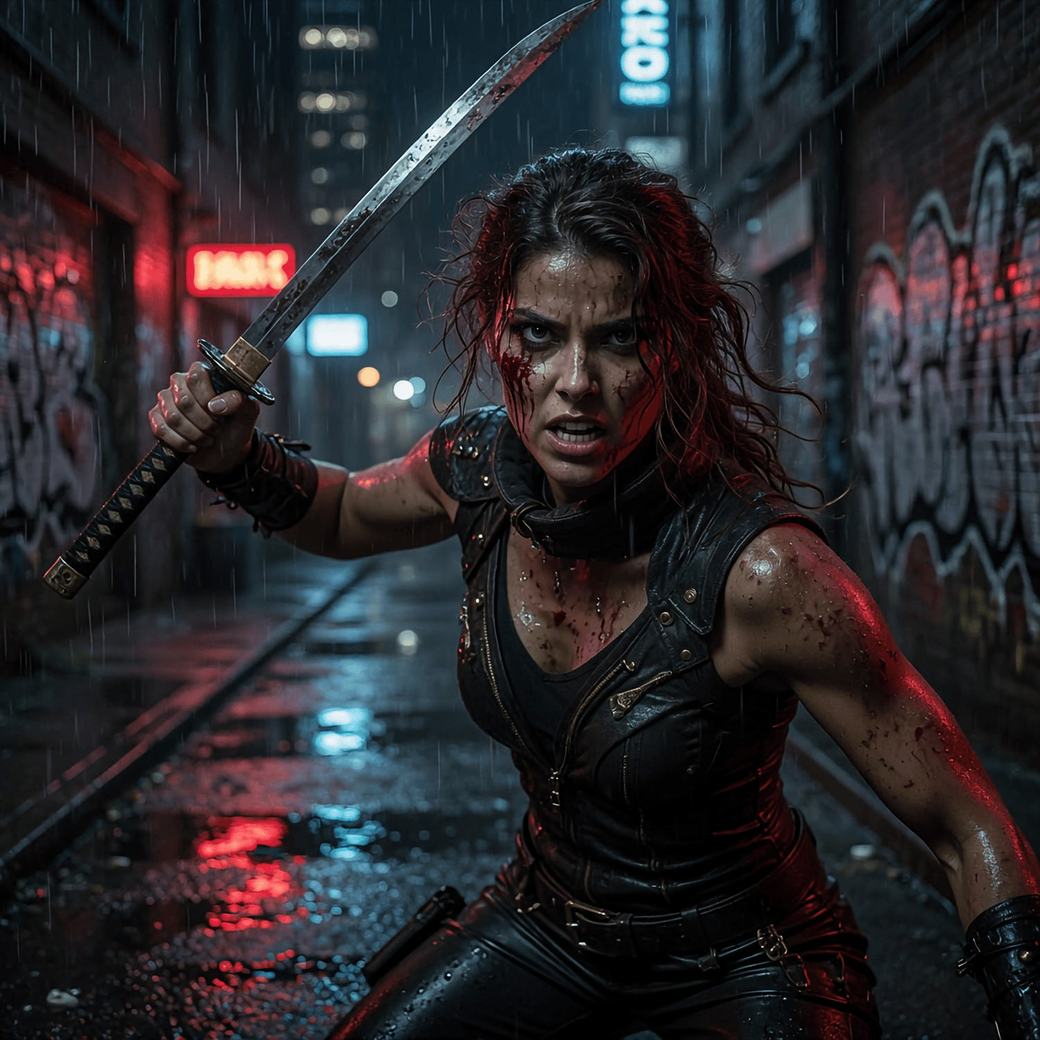 Female combatant going up against female Dracula 5