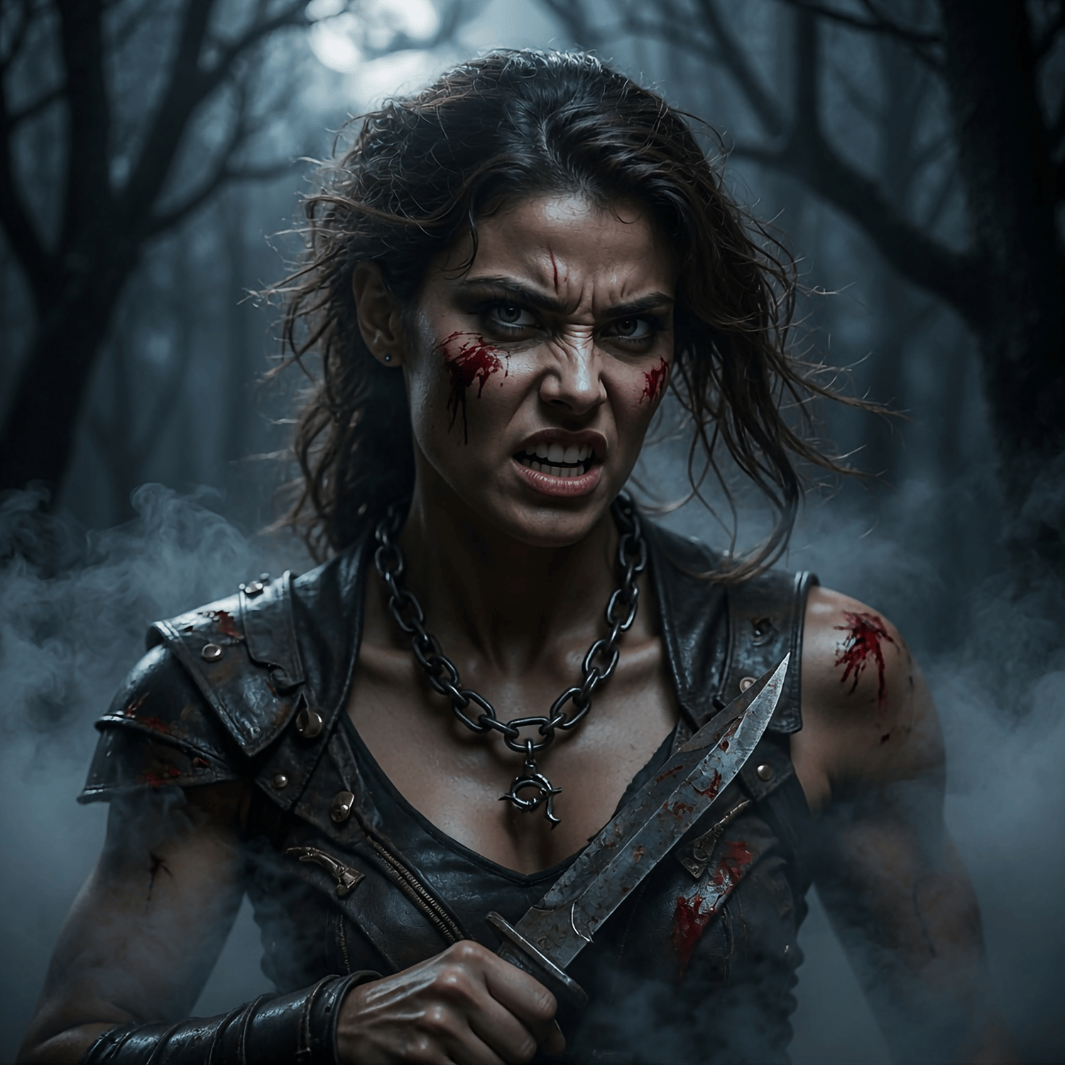 Female combatant going up against female Dracula 7