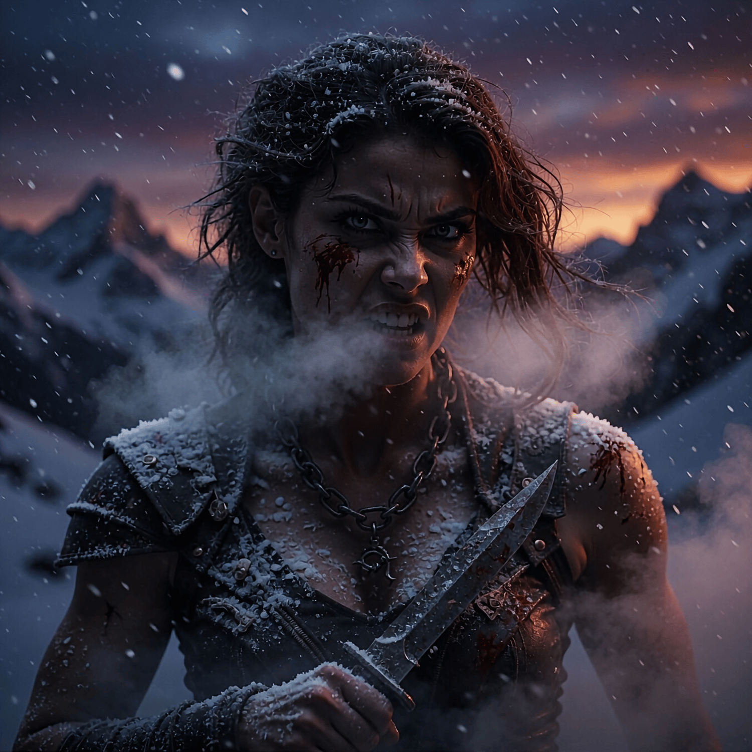 Female combatant going up against female Dracula 8