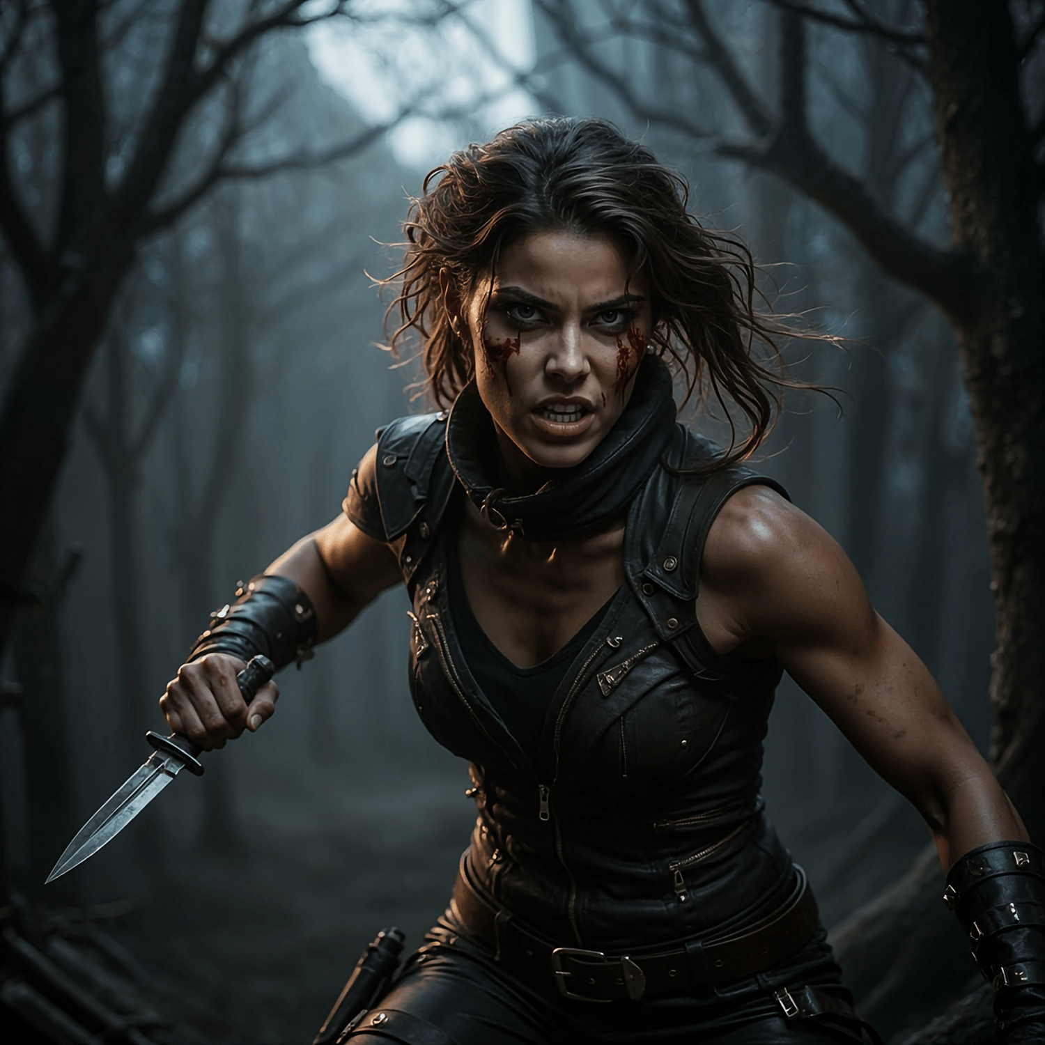 Female combatant going up against female Dracula 11