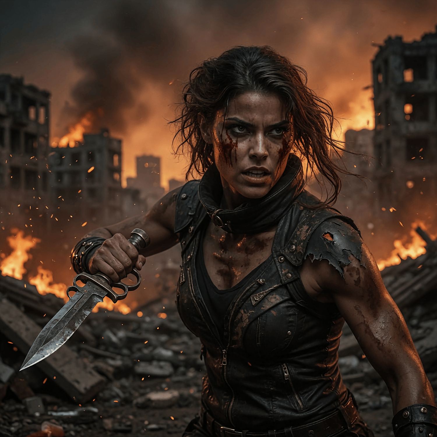Female combatant going up against female Dracula 12