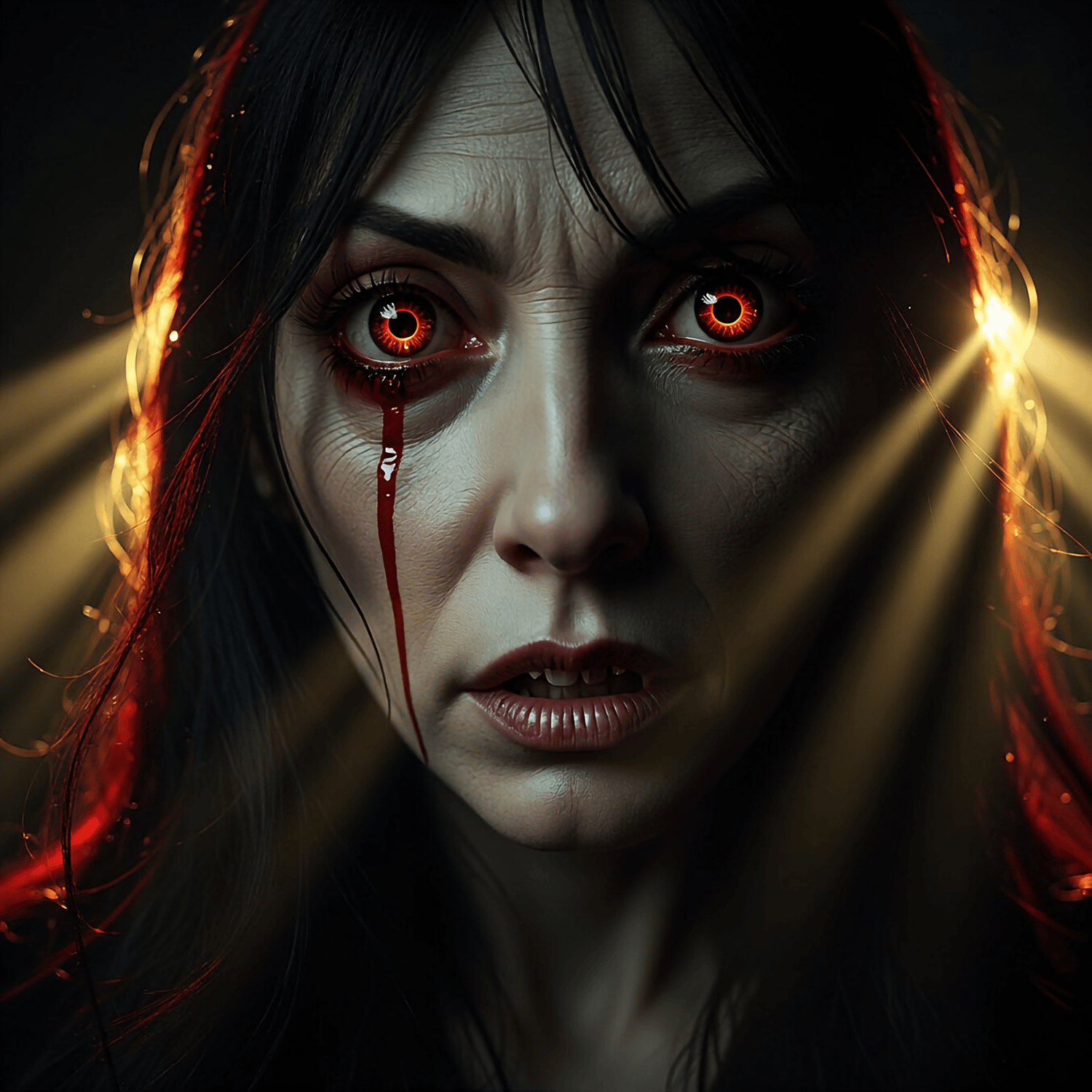 Female Dracula trying to be scary and winning 14