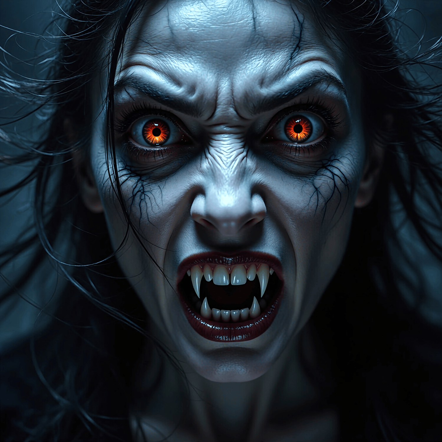 Female Dracula trying to be scary and winning 13