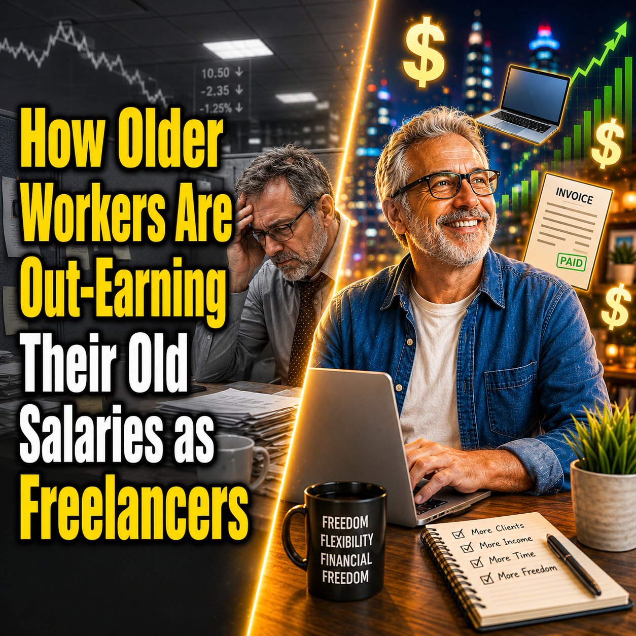 How Older Workers Are Out-Earning Their Old Salaries as Freelancers
