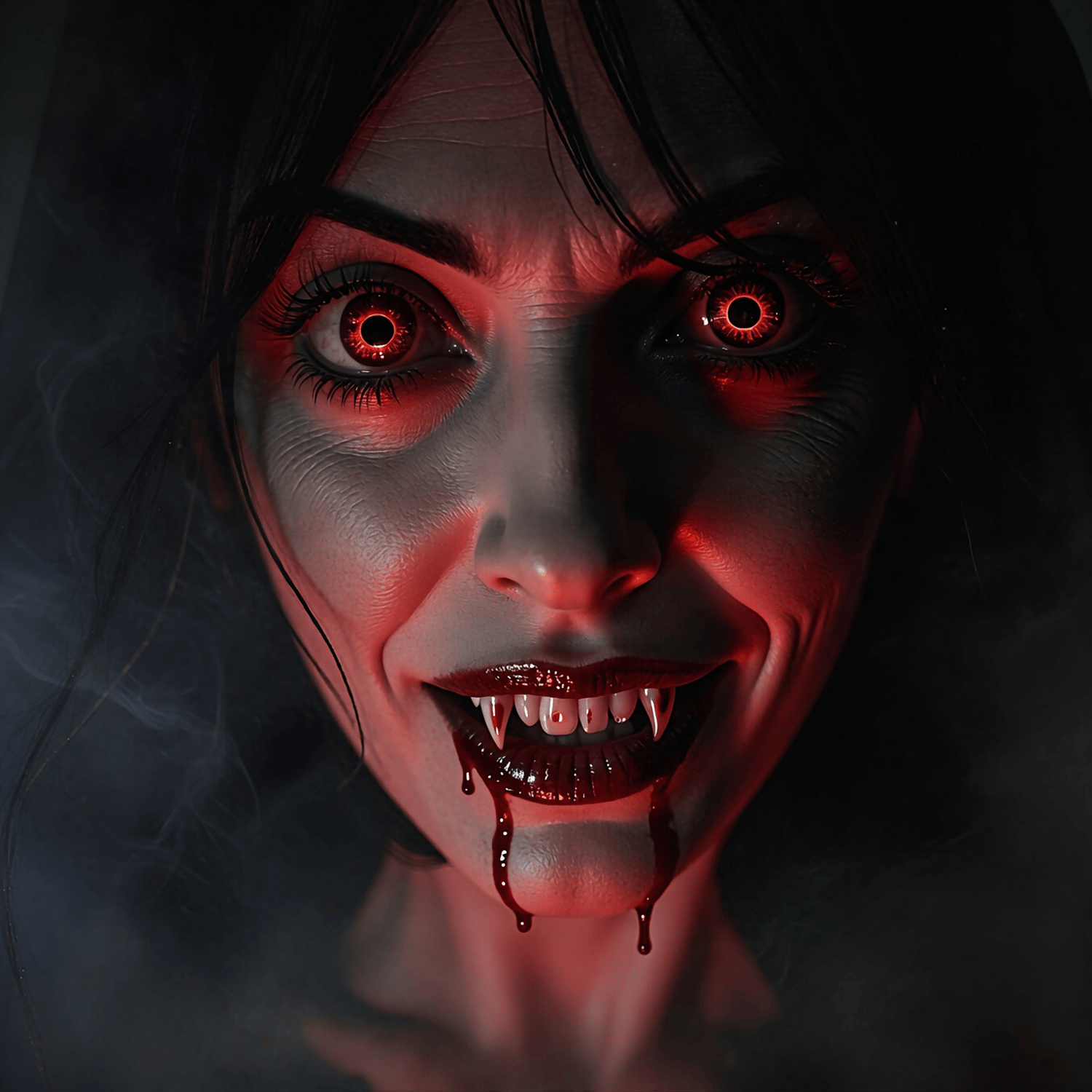 Female Dracula trying to be scary and winning 11