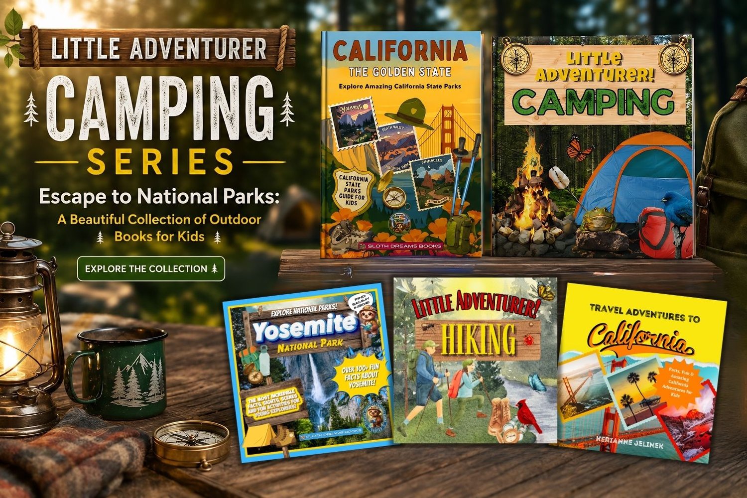 Little Adventurer Camping Series for Kids 2-12 by Sloth Dreams Books & Publishing Company