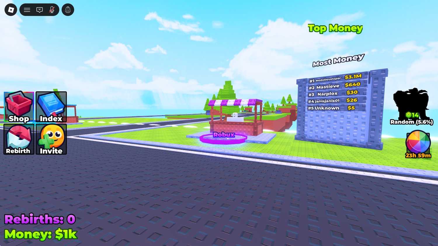 Roblox daily spin reward feature