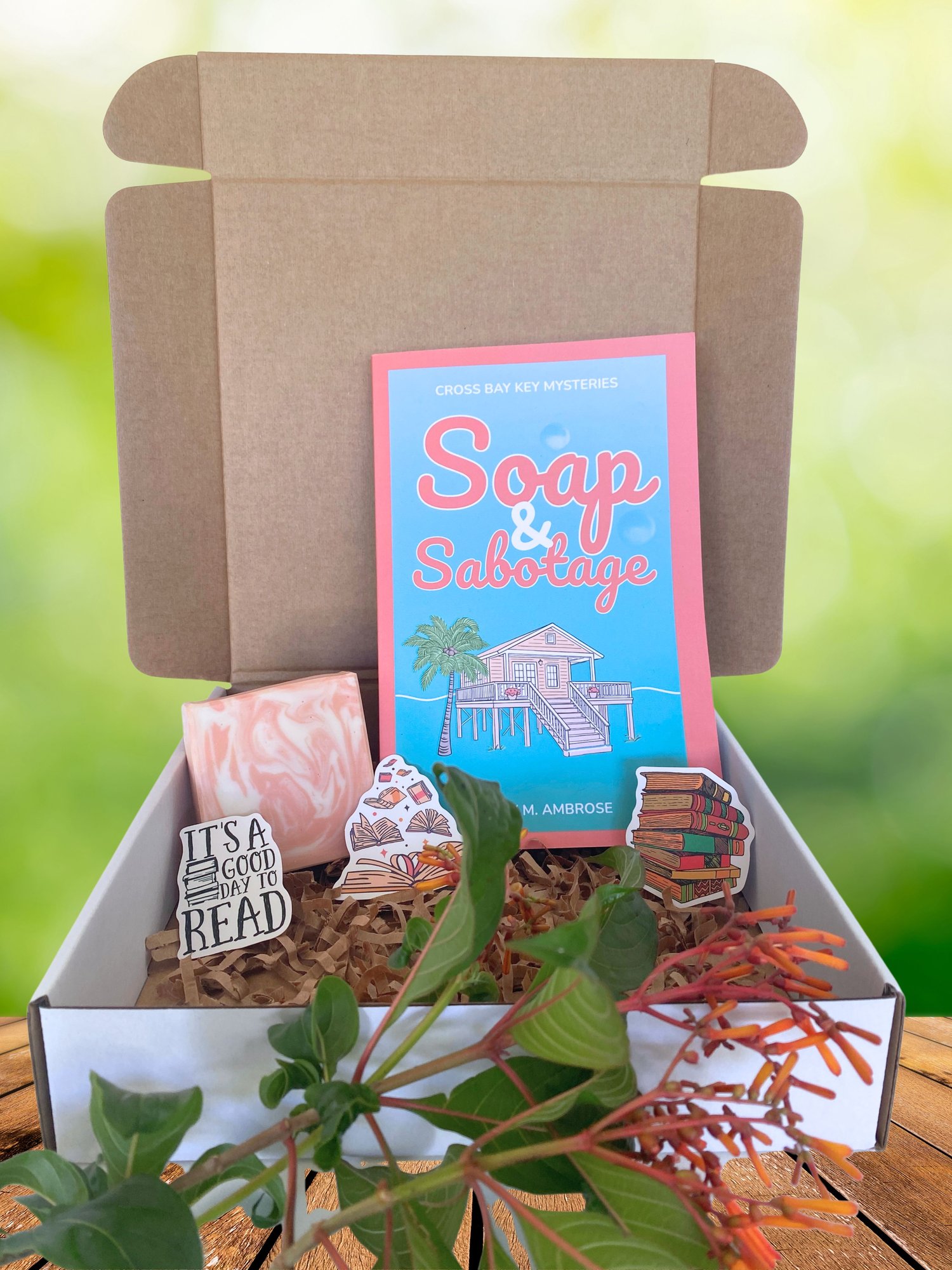 Soap & Sabotage book and soap box