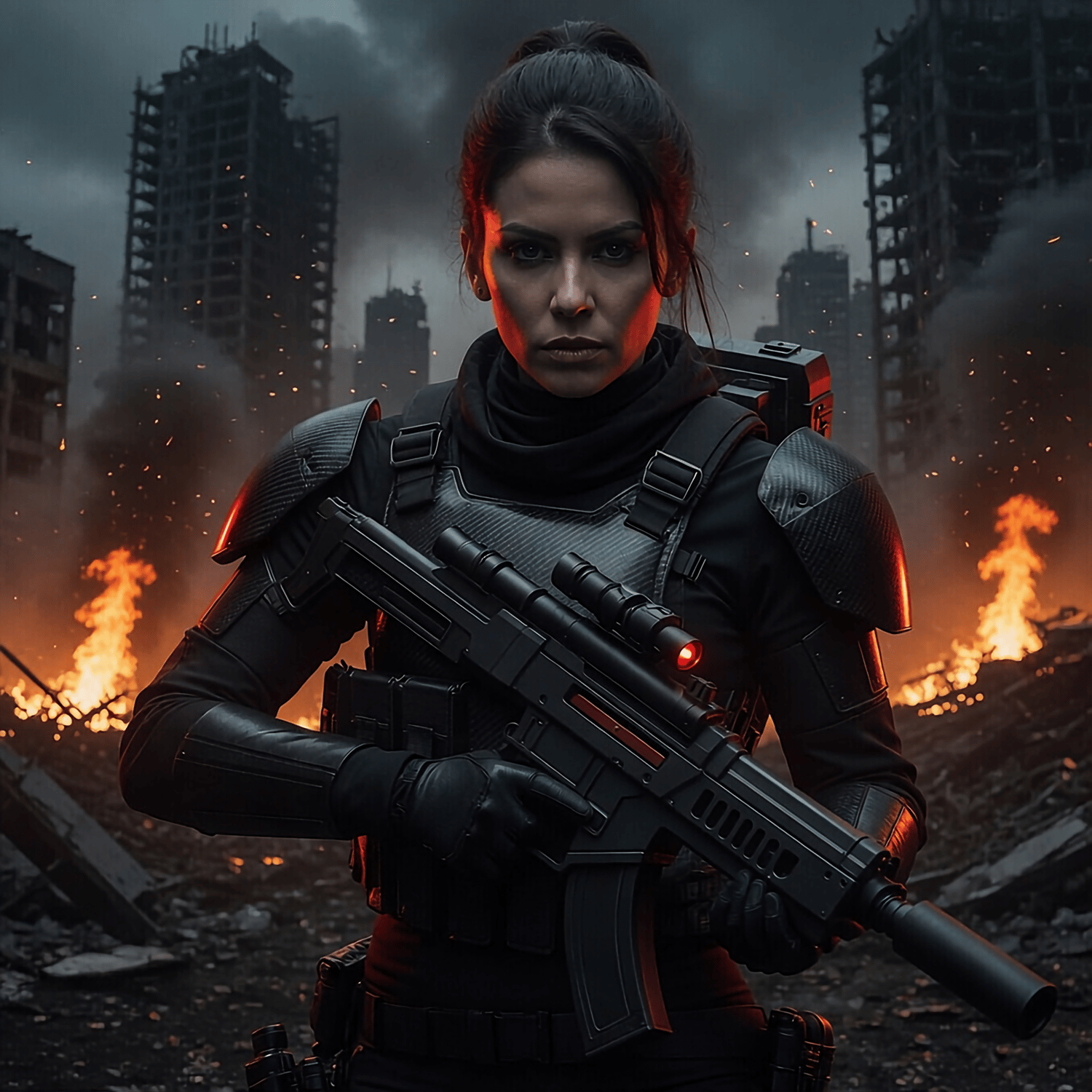 American former female ninja fighting against the forces of hell 3