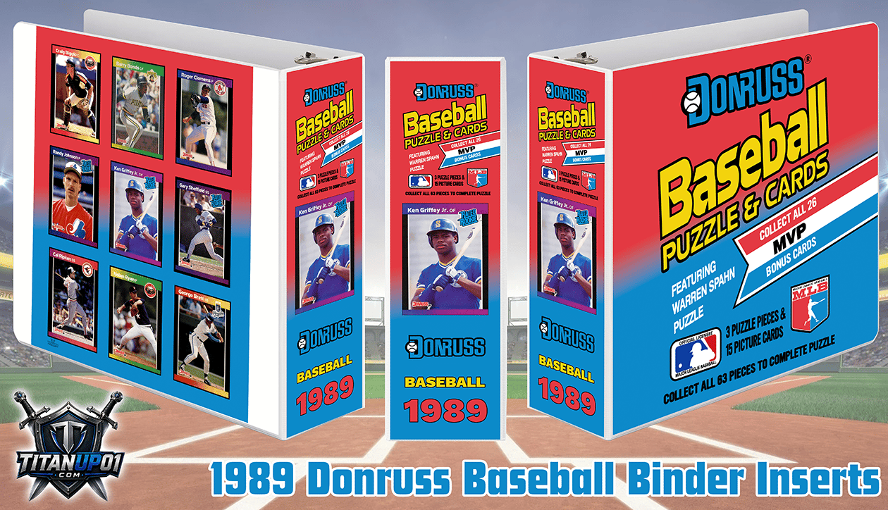 1989 Donruss Baseball Cards Binder Inserts