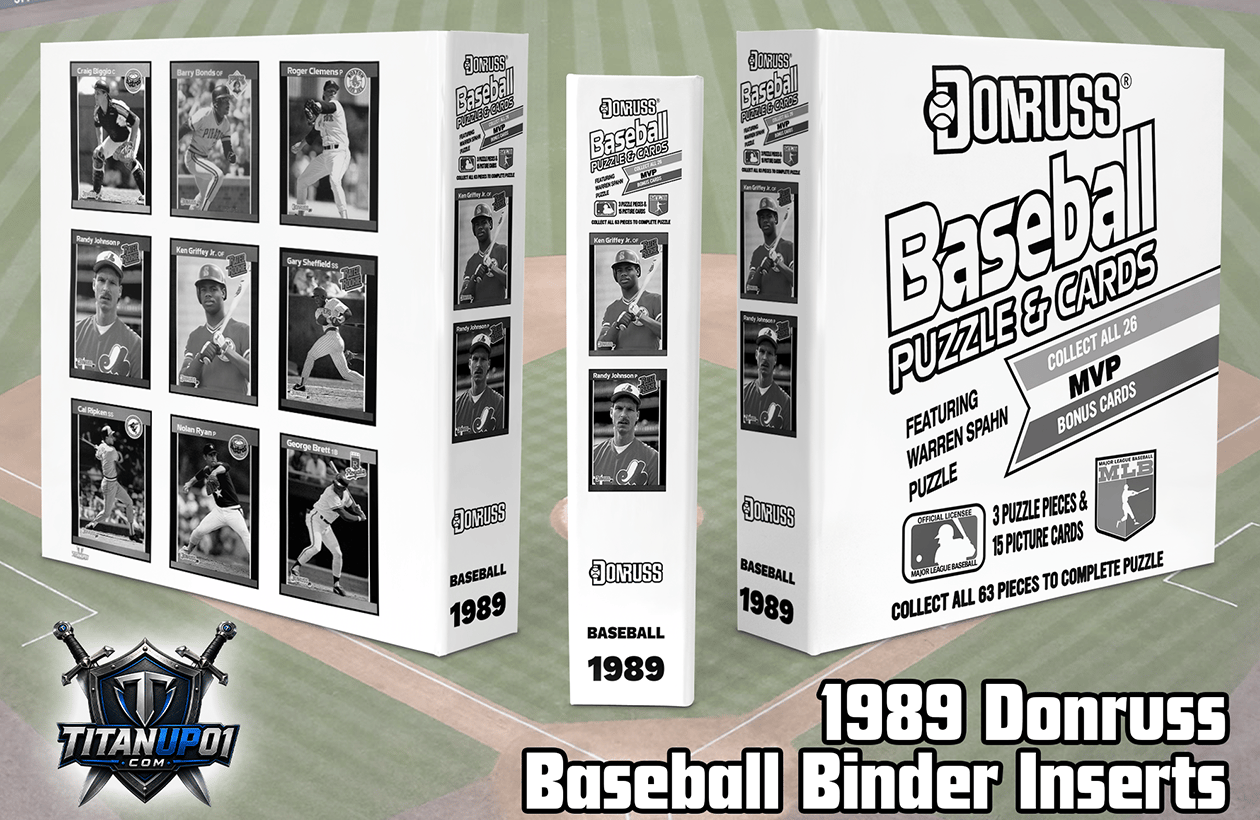 1989 Donruss Baseball Cards Binder Inserts
