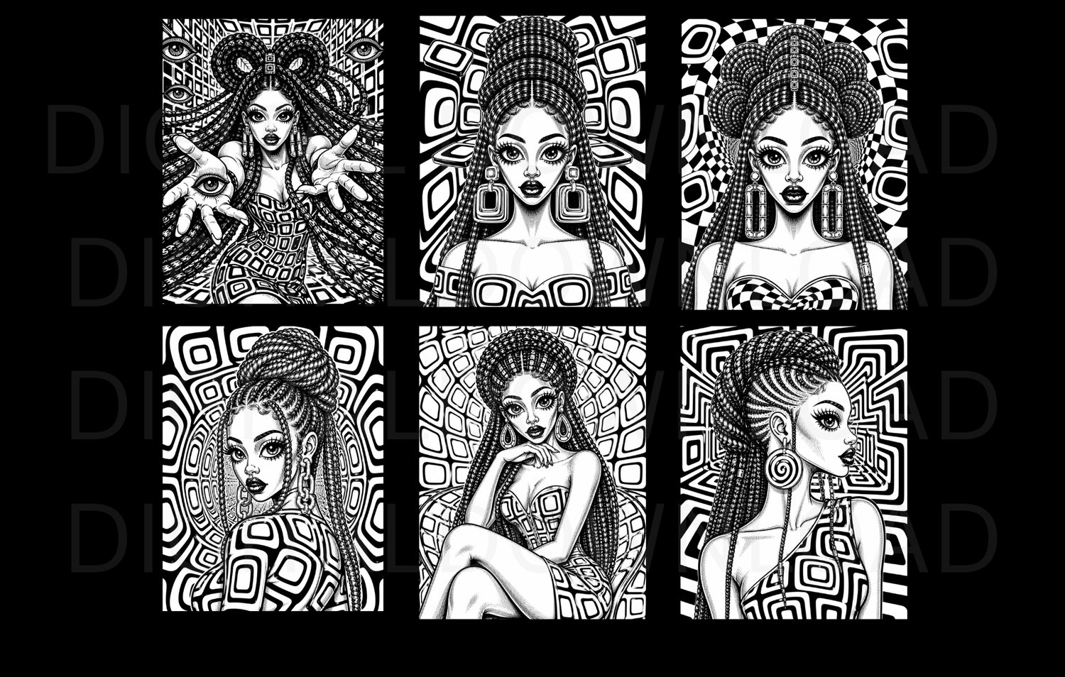 Abstract Retro Glam Queens Mini Bundle - Payhip