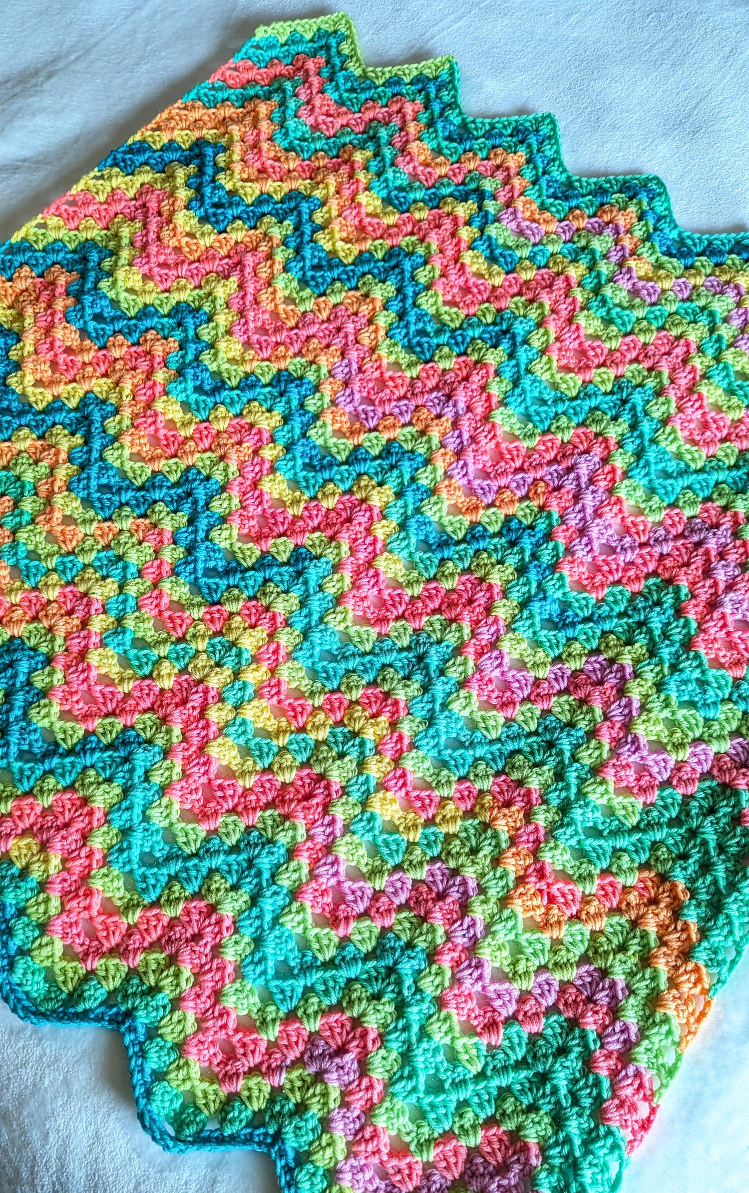 Granny Chevron Baby Blanket 2