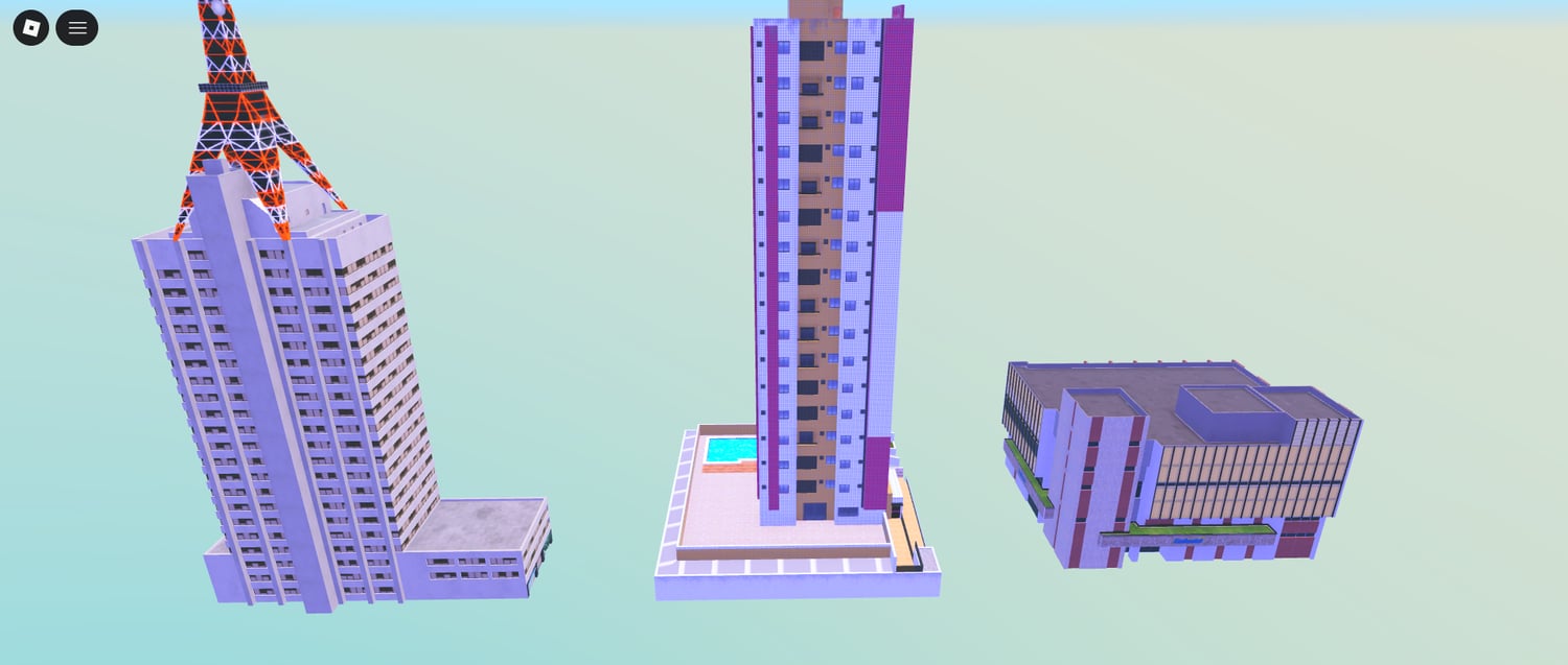 Roblox customizable city buildings