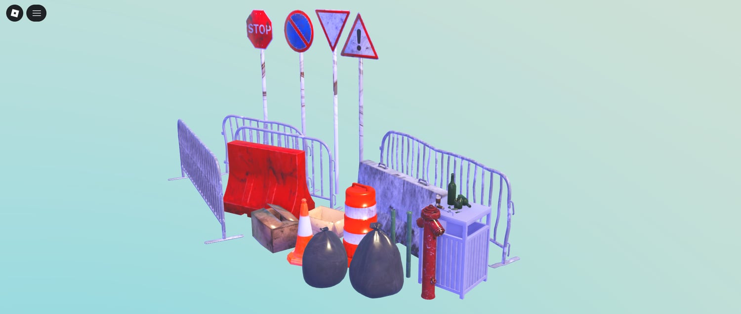 Roblox street clutter props pack