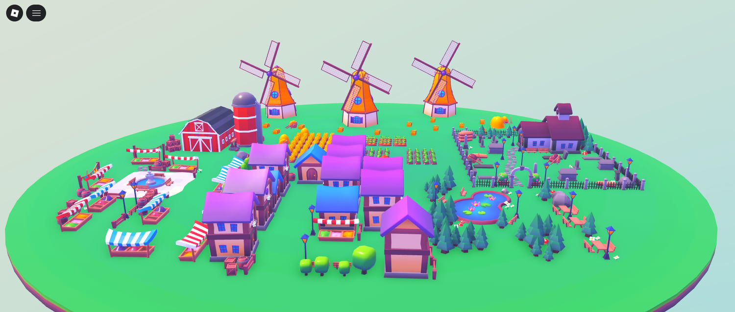 Roblox market booth scenery
