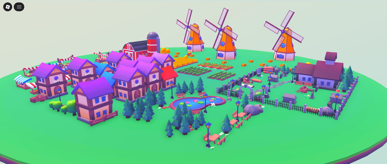 Roblox free low poly town assets