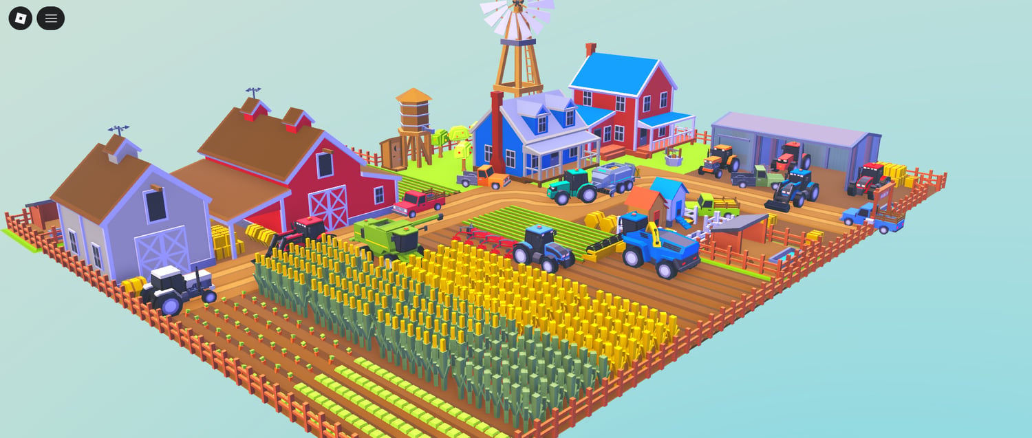 Roblox free low poly farm model