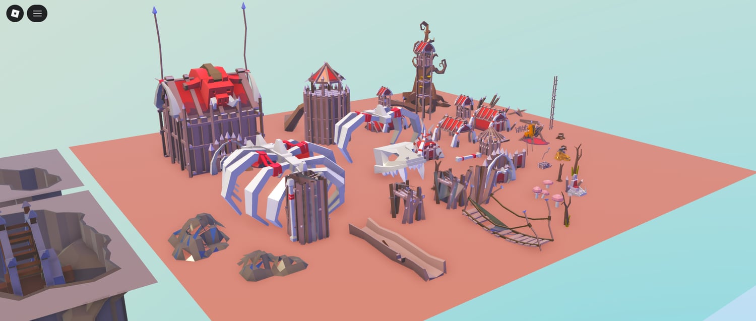 Roblox dark fantasy environment