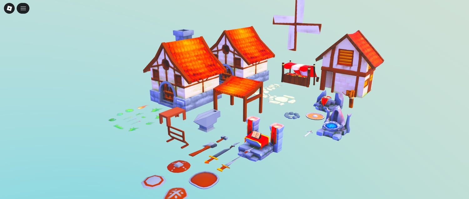 Roblox fantasy village assets