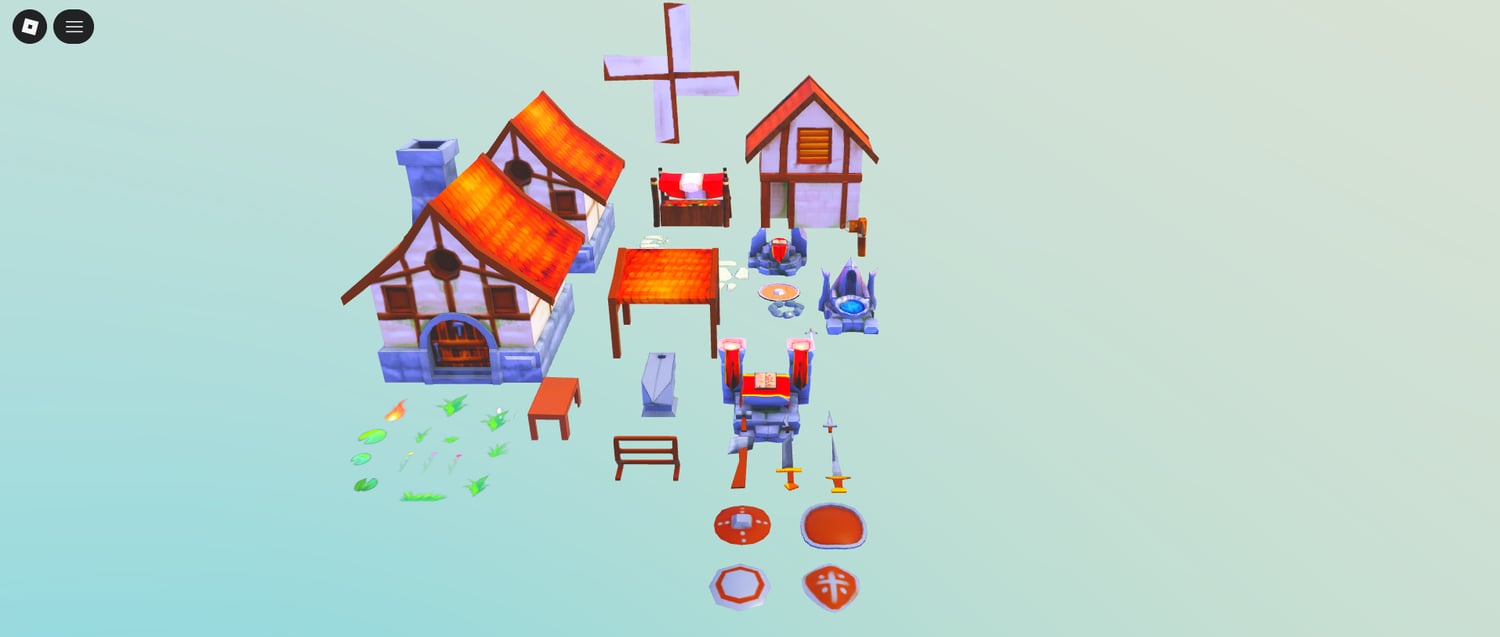 Roblox medieval house models