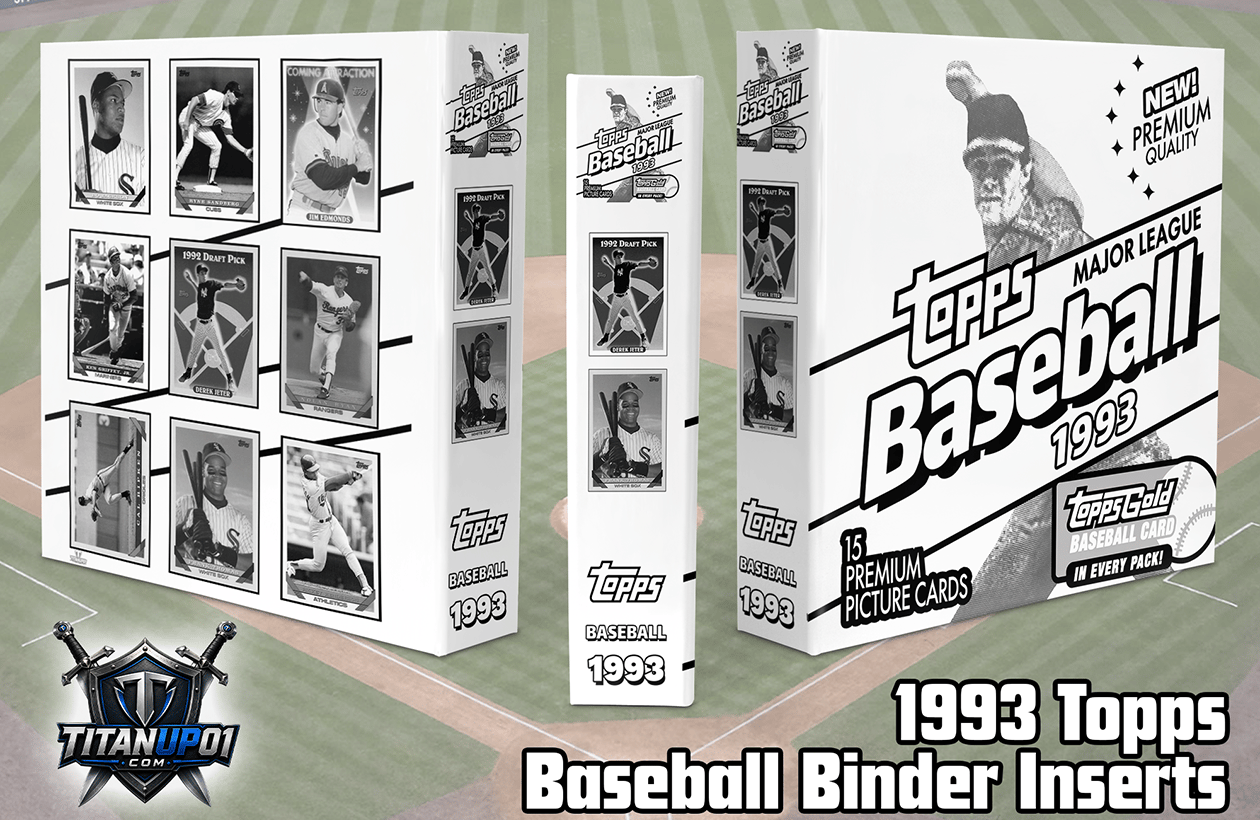 1993 Topps Baseball Cards Binder Inserts