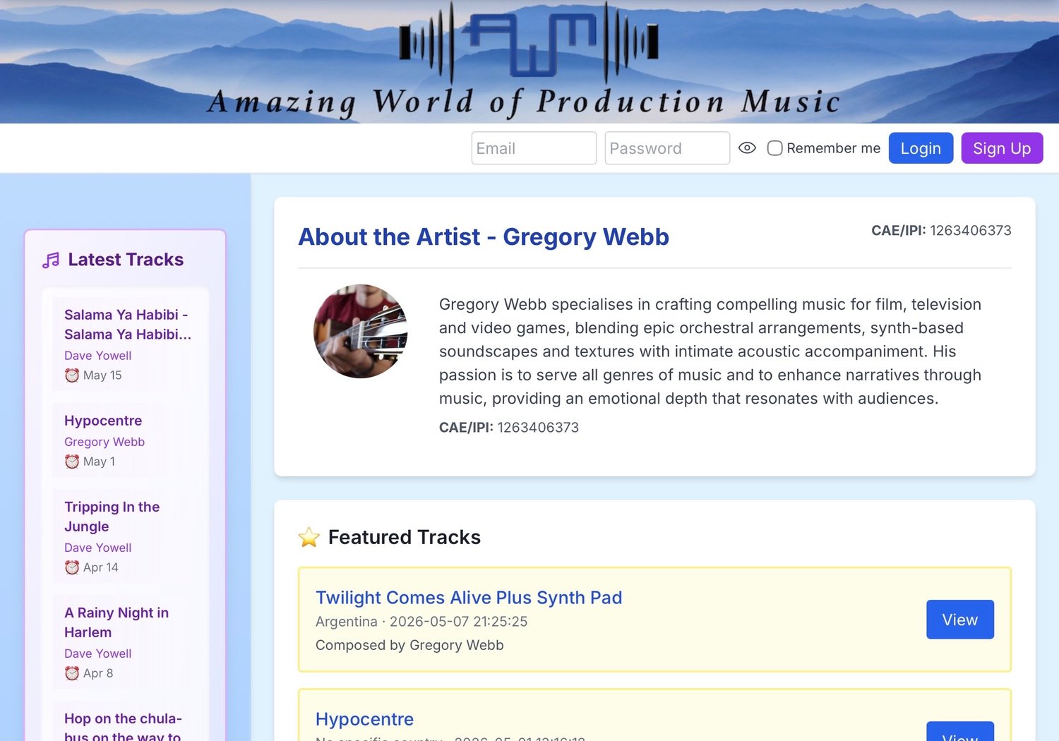 Exclusive music for media