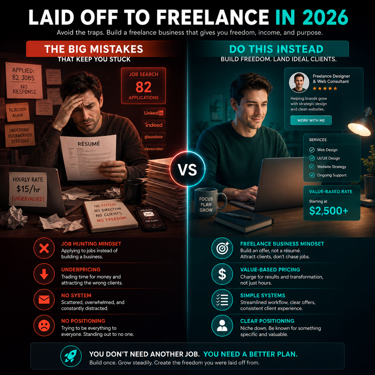 The biggest freelance mistakes laid-off workers make and how to avoid them in 2026 — mistake guide