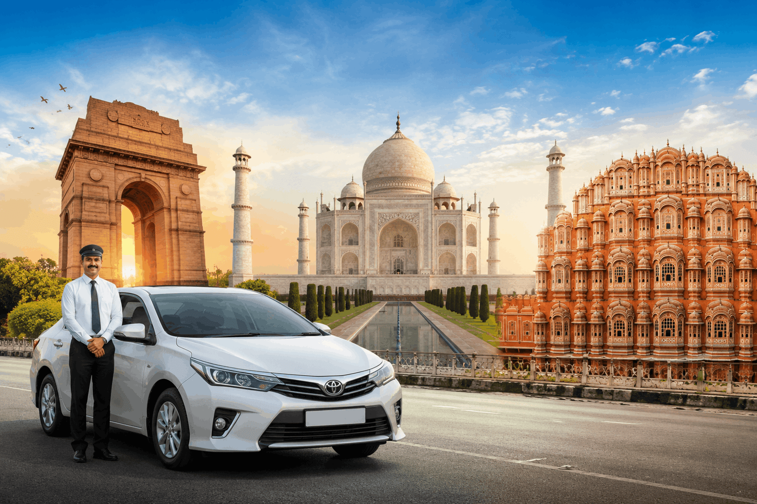 Car and Driver for Golden Triangle Tour