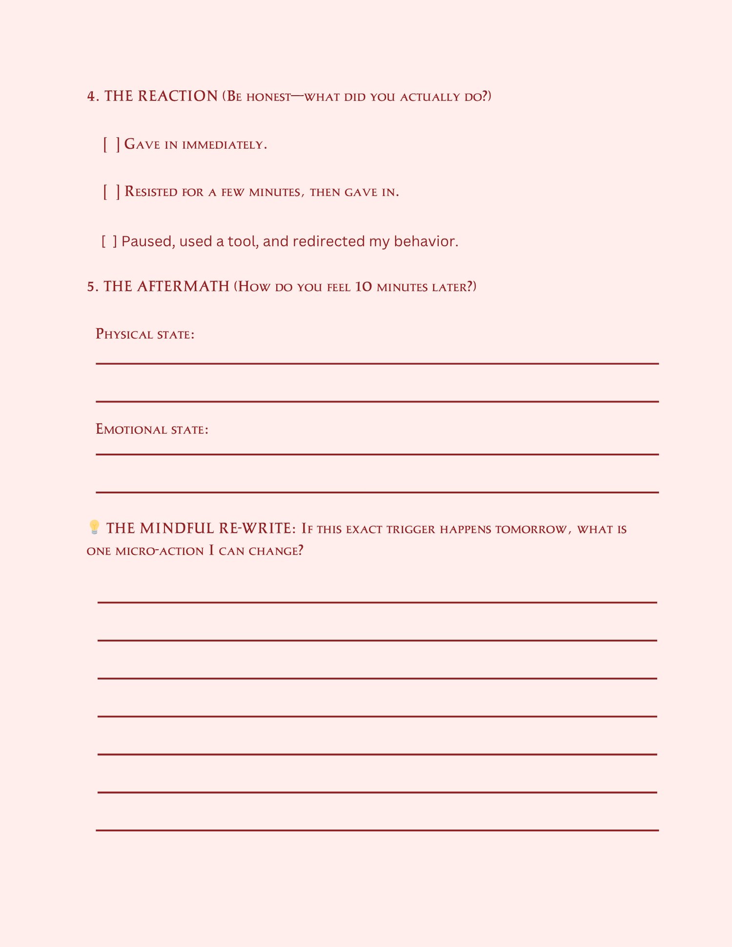 Emotion identification activities, Self-regulation strategies, Calming techniques & tools, Scenario & response, exercises, Reflection & goal pages, Instant PDF download, 5 Core Pillars Mapping Guide