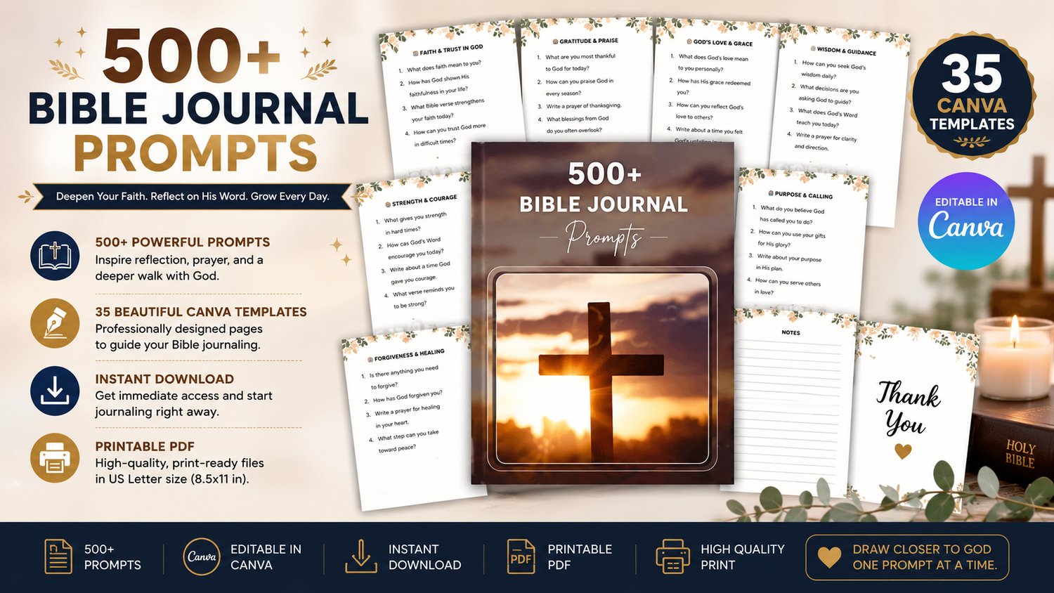 500 Bible Prompts for Inspiration