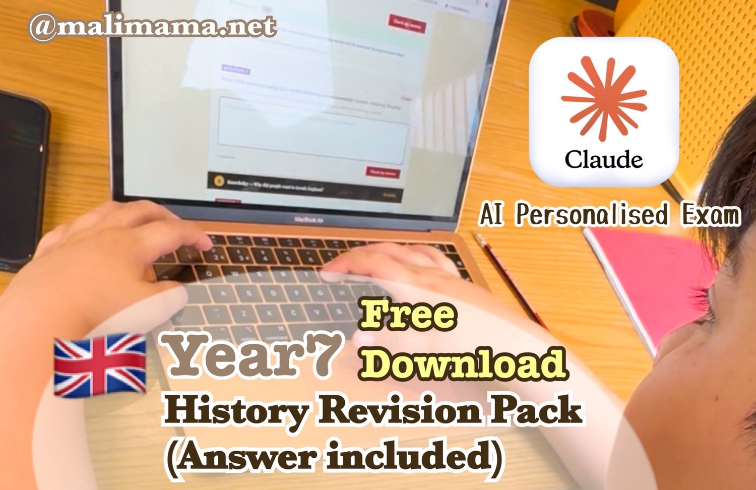 Personalised History Revision Pack for My Year 7 Son with Claude