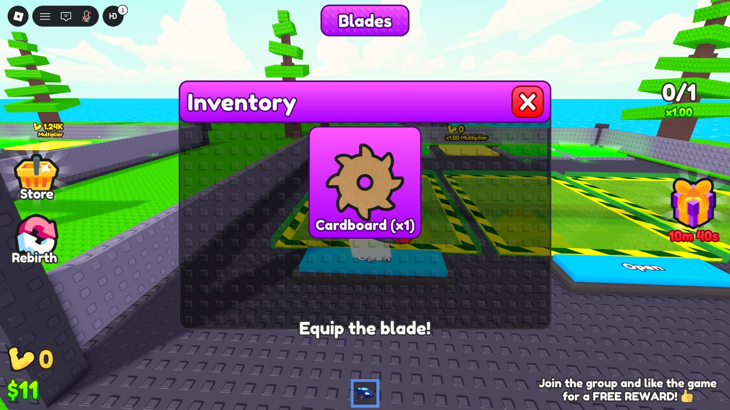 Roblox blade store interface